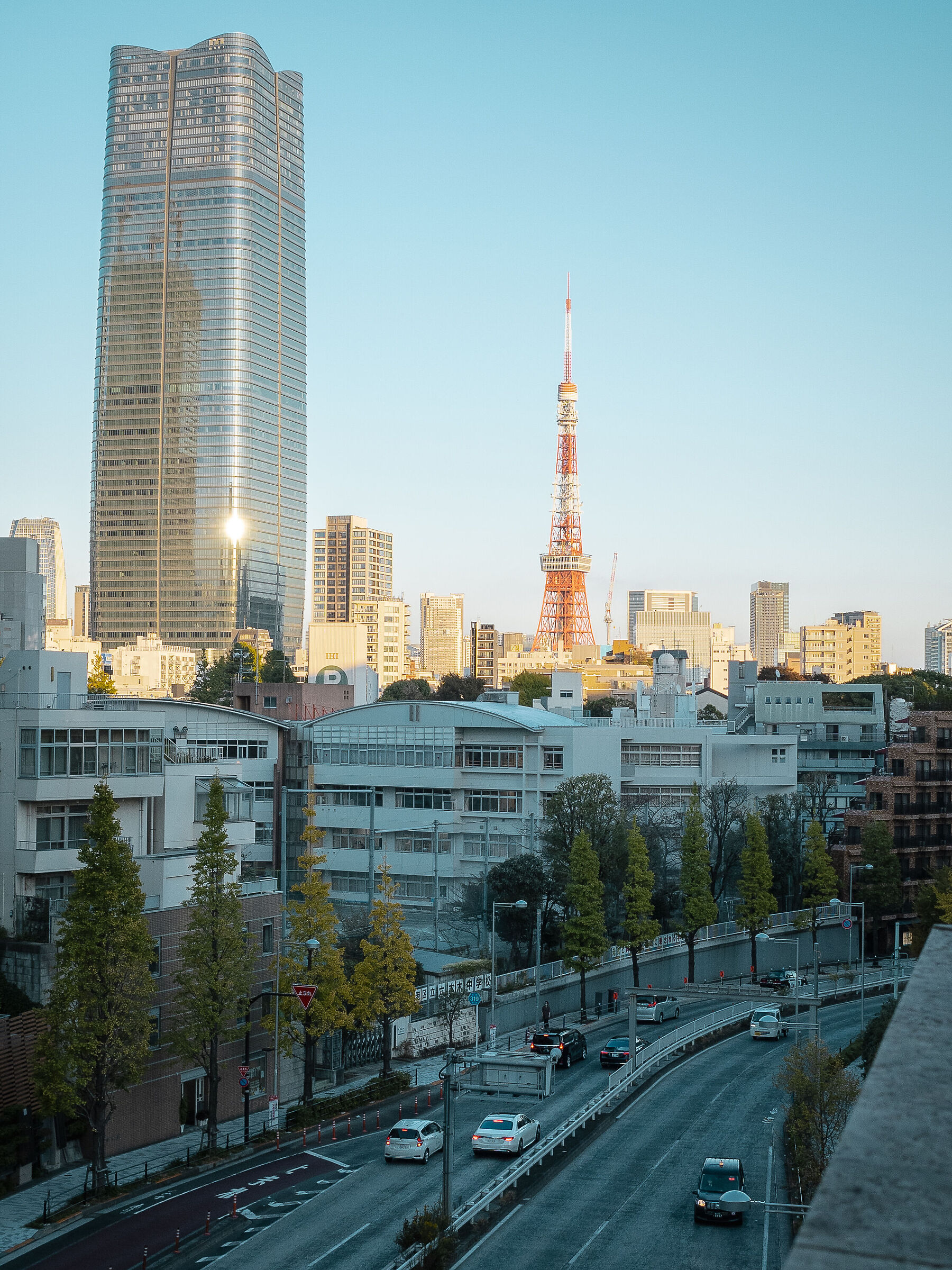 Torre di Tokyo con panorama urbano