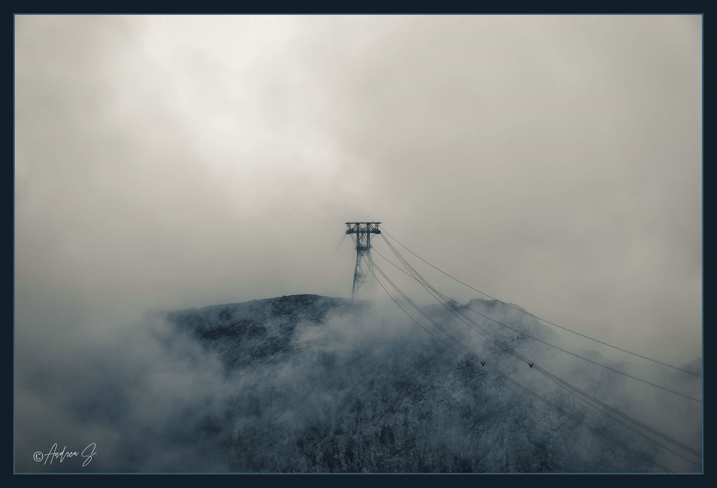 The pylon in the clouds