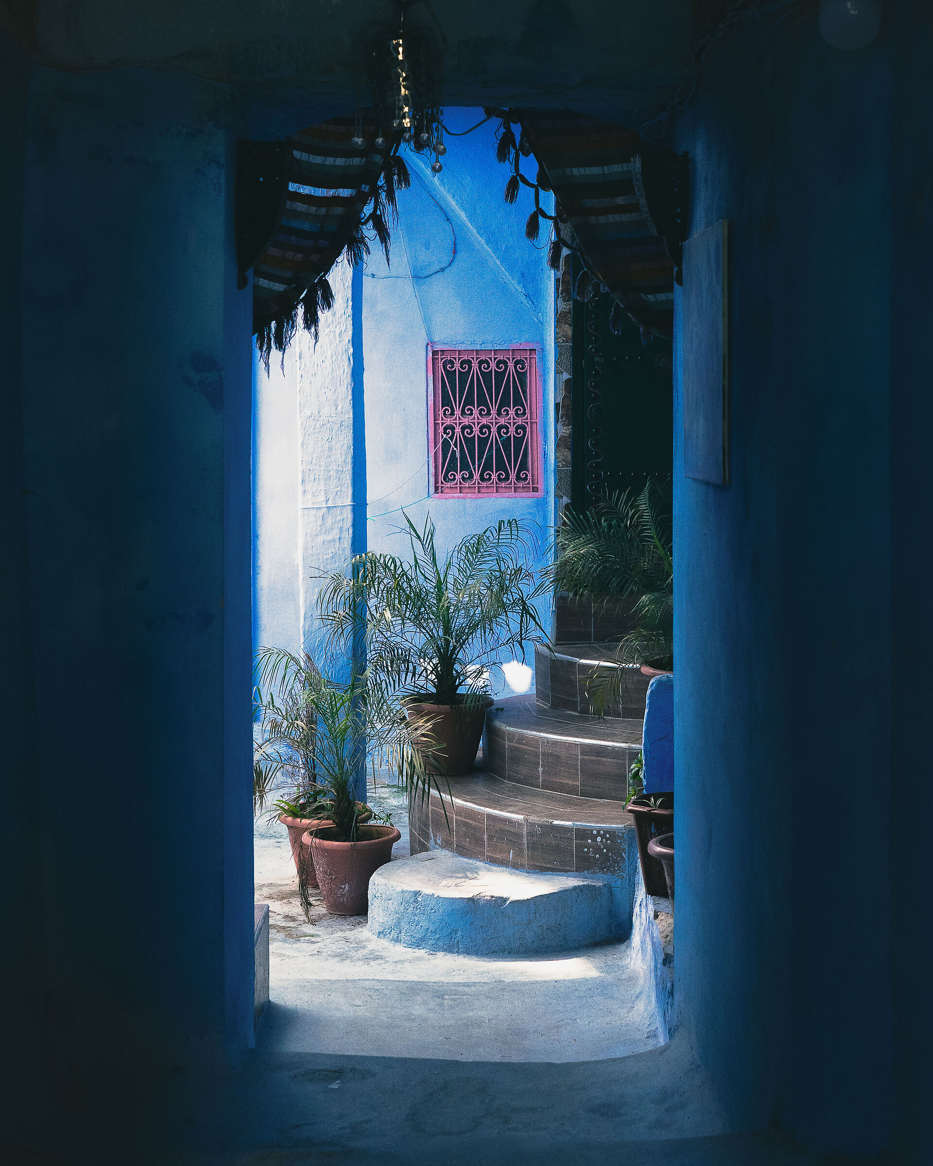 The courtyard of Chefchaouen