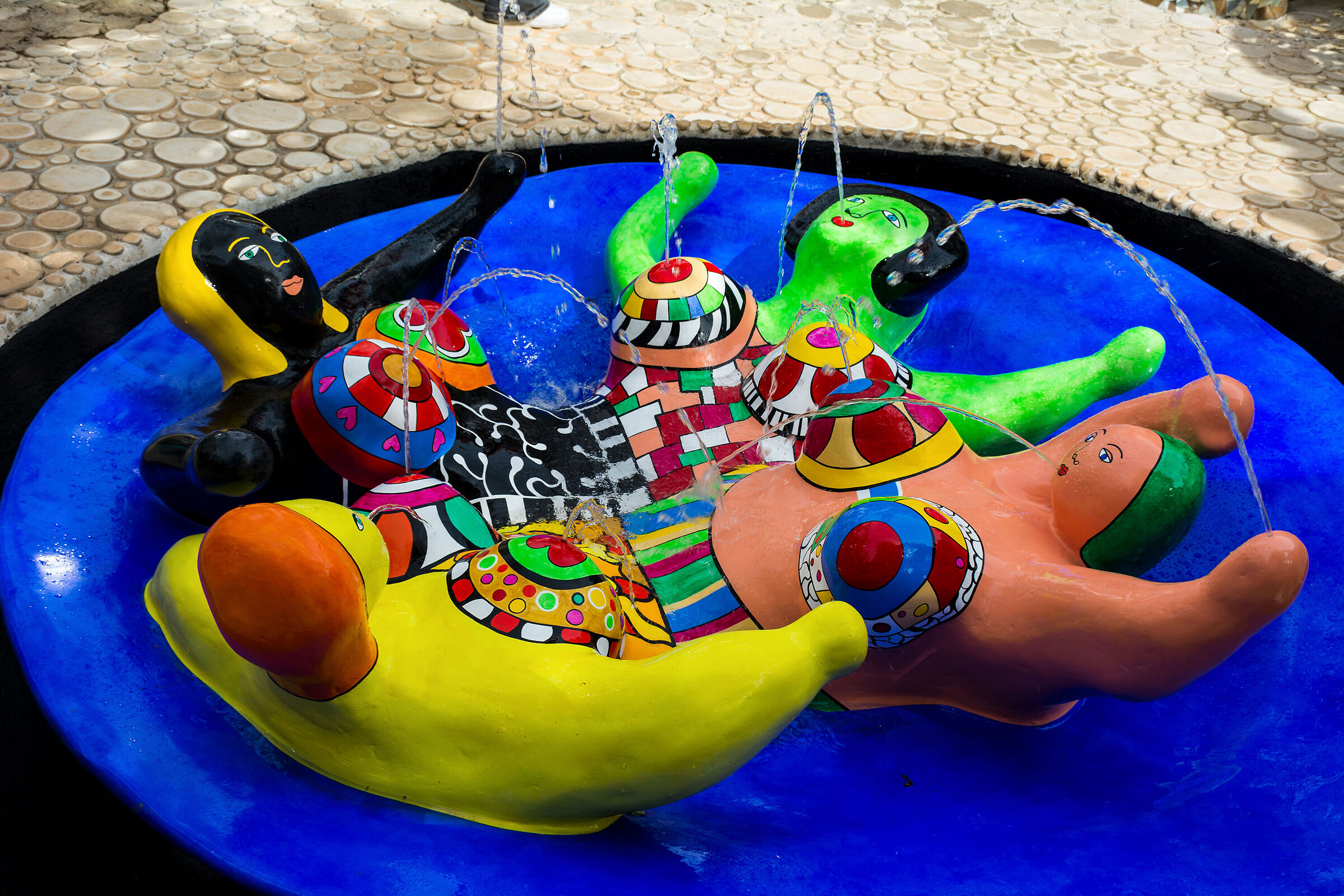 The colorful fountain