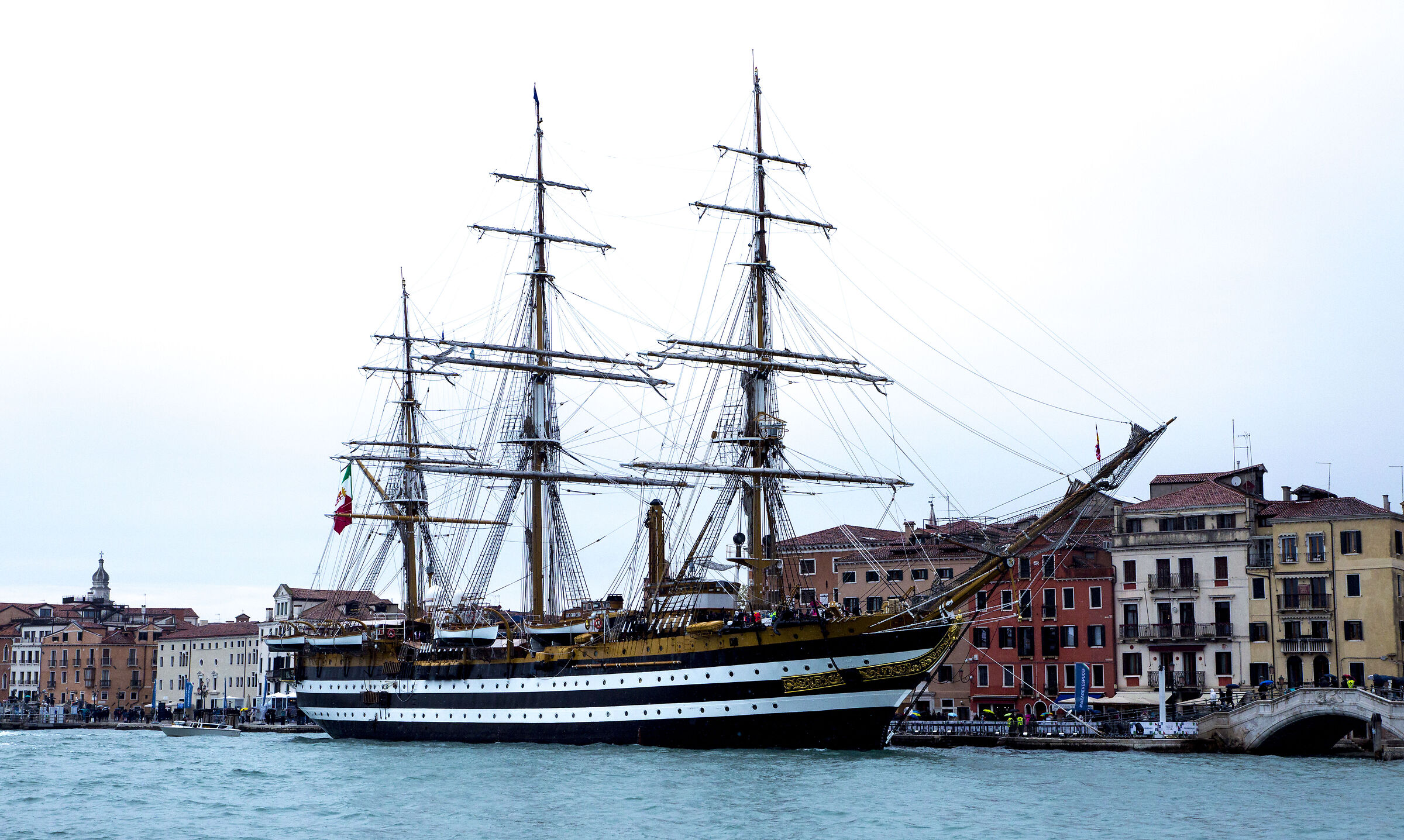 Amerigo Vespucci at the pier