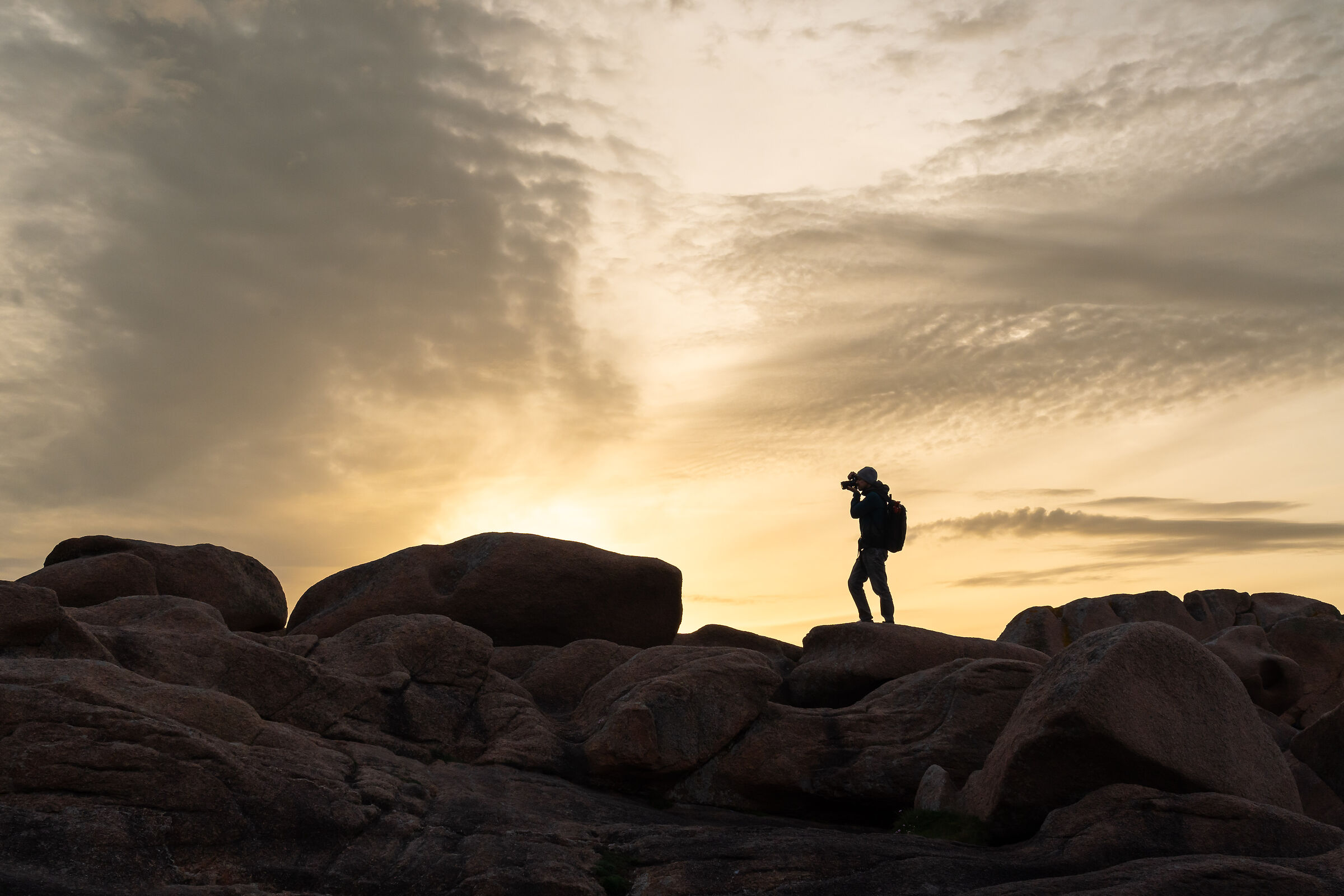 Shooting on the sunset