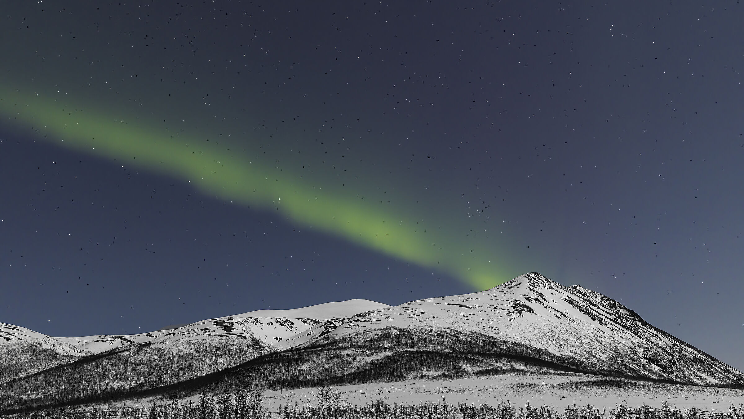 Aurora Boreale a nord di Tromso