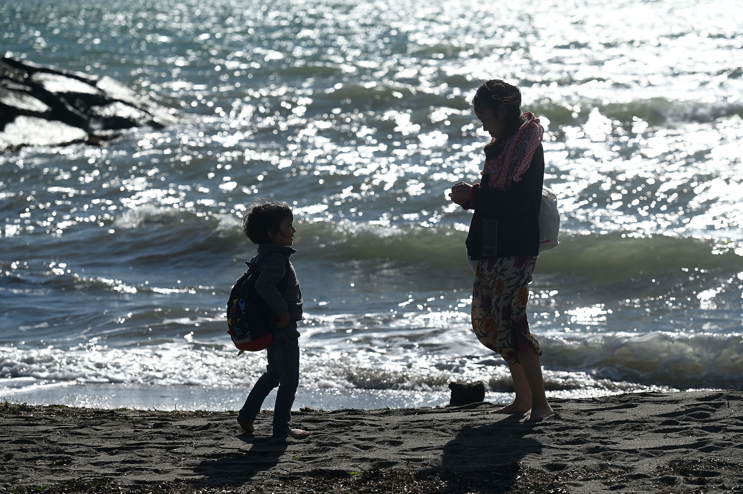 Mother and son