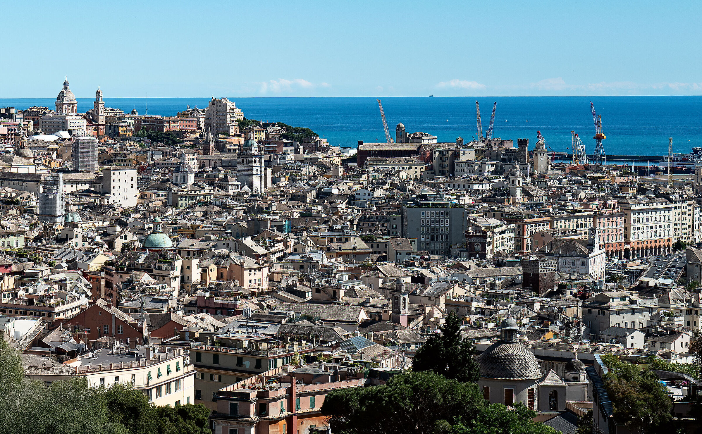 Genoa - Panorama of the historic center