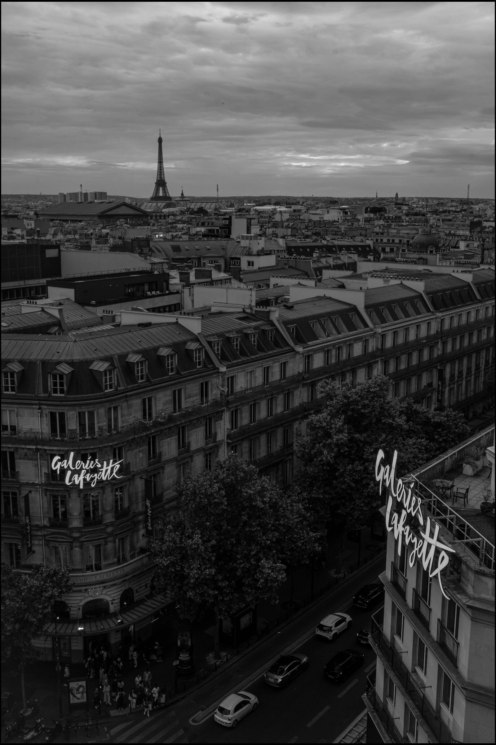 Panoramica dalla terrazza dei Magazzini Lafayette