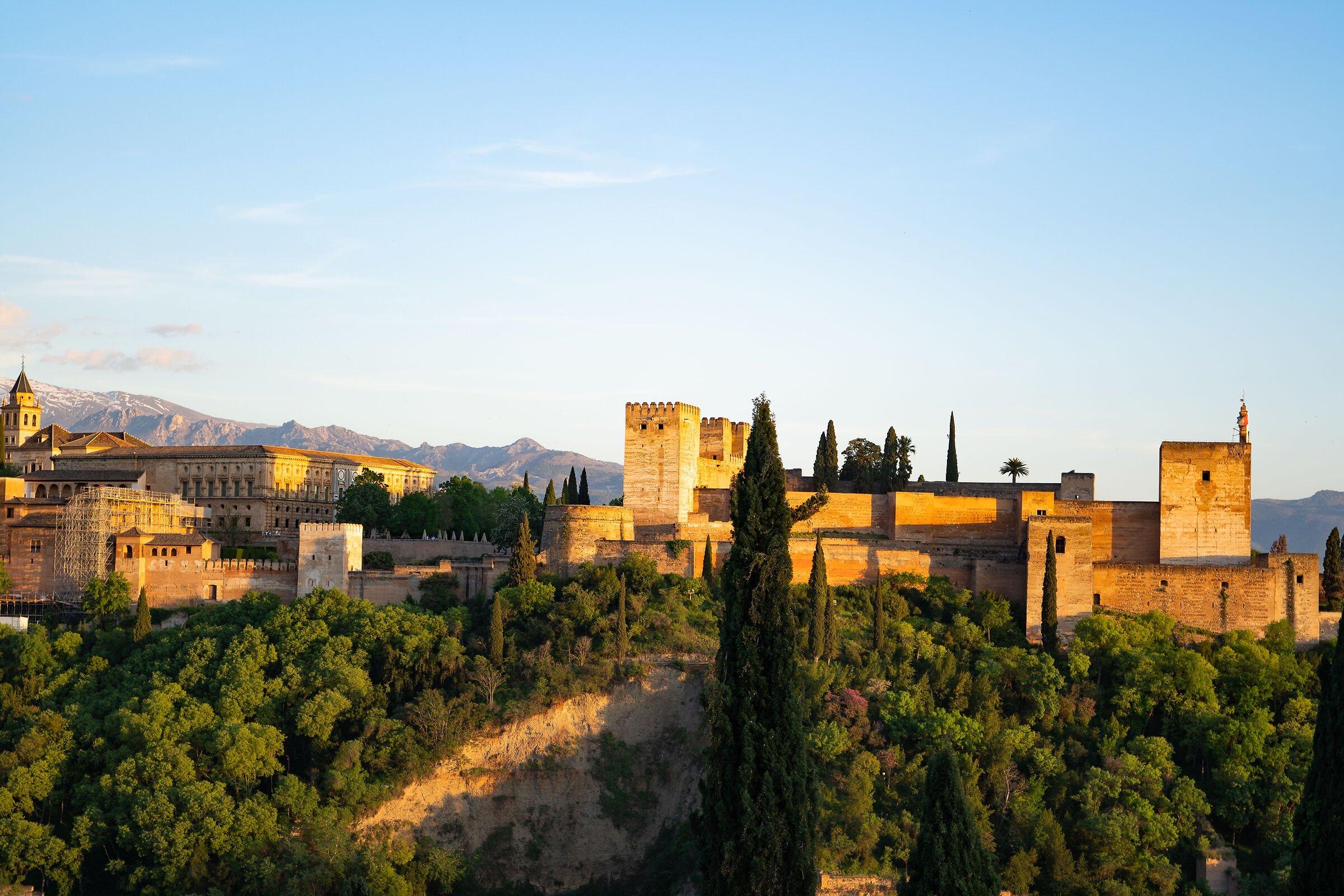 Alhambra at sunset