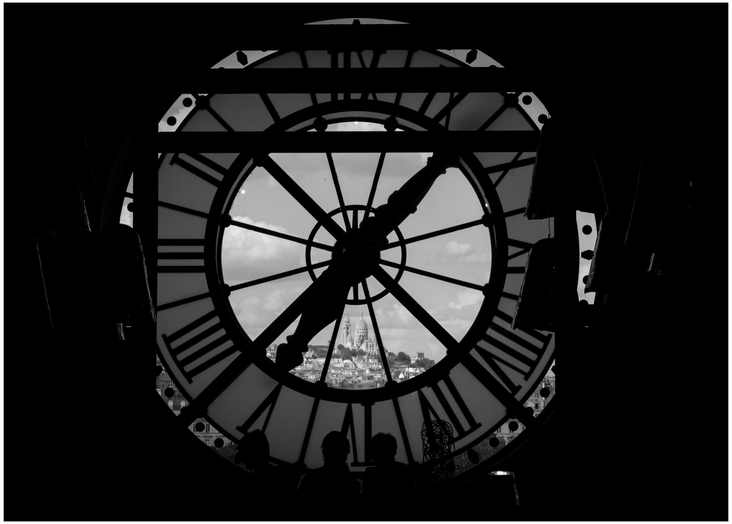 Montmartre visto dall'interno del Museo d'Orsay