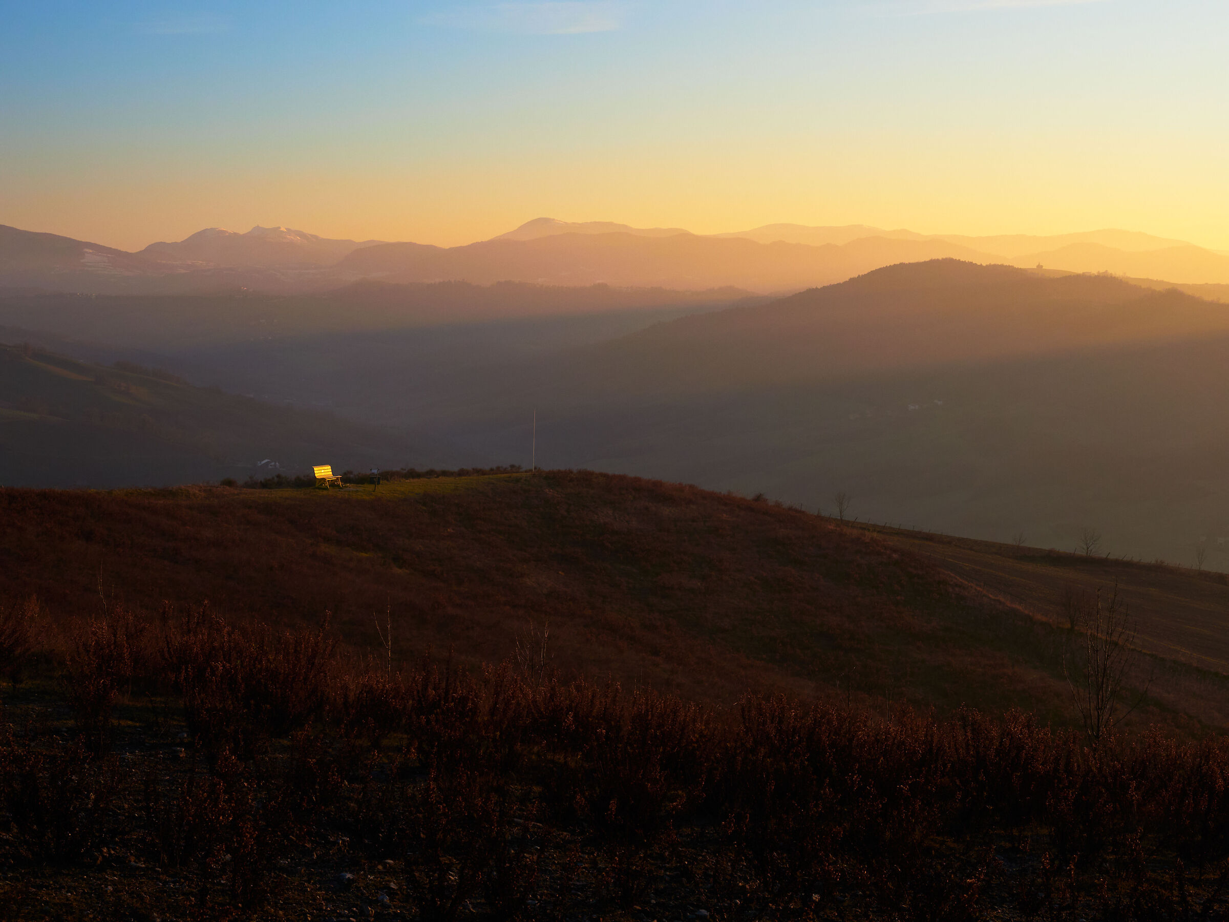 Sunset in the hills