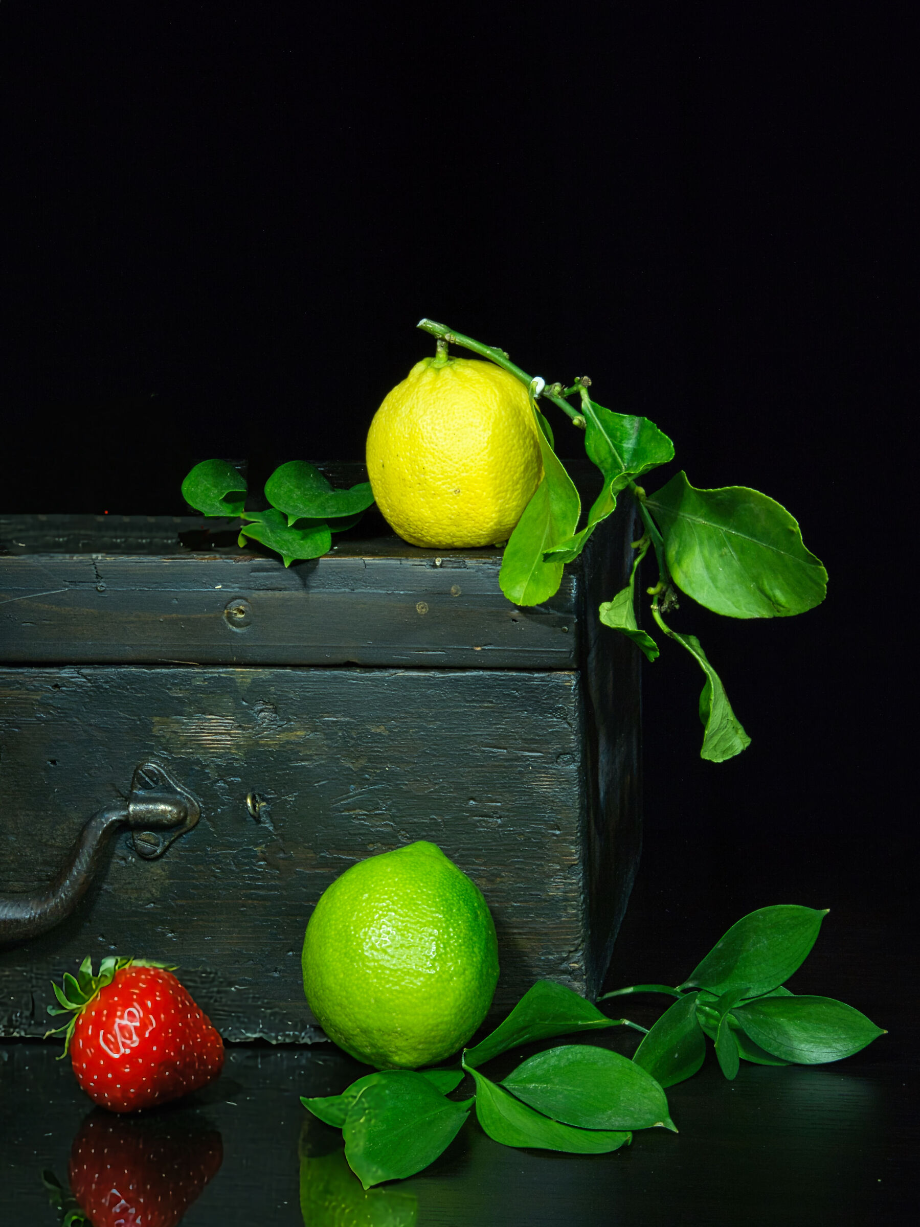 Lemons and strawberry