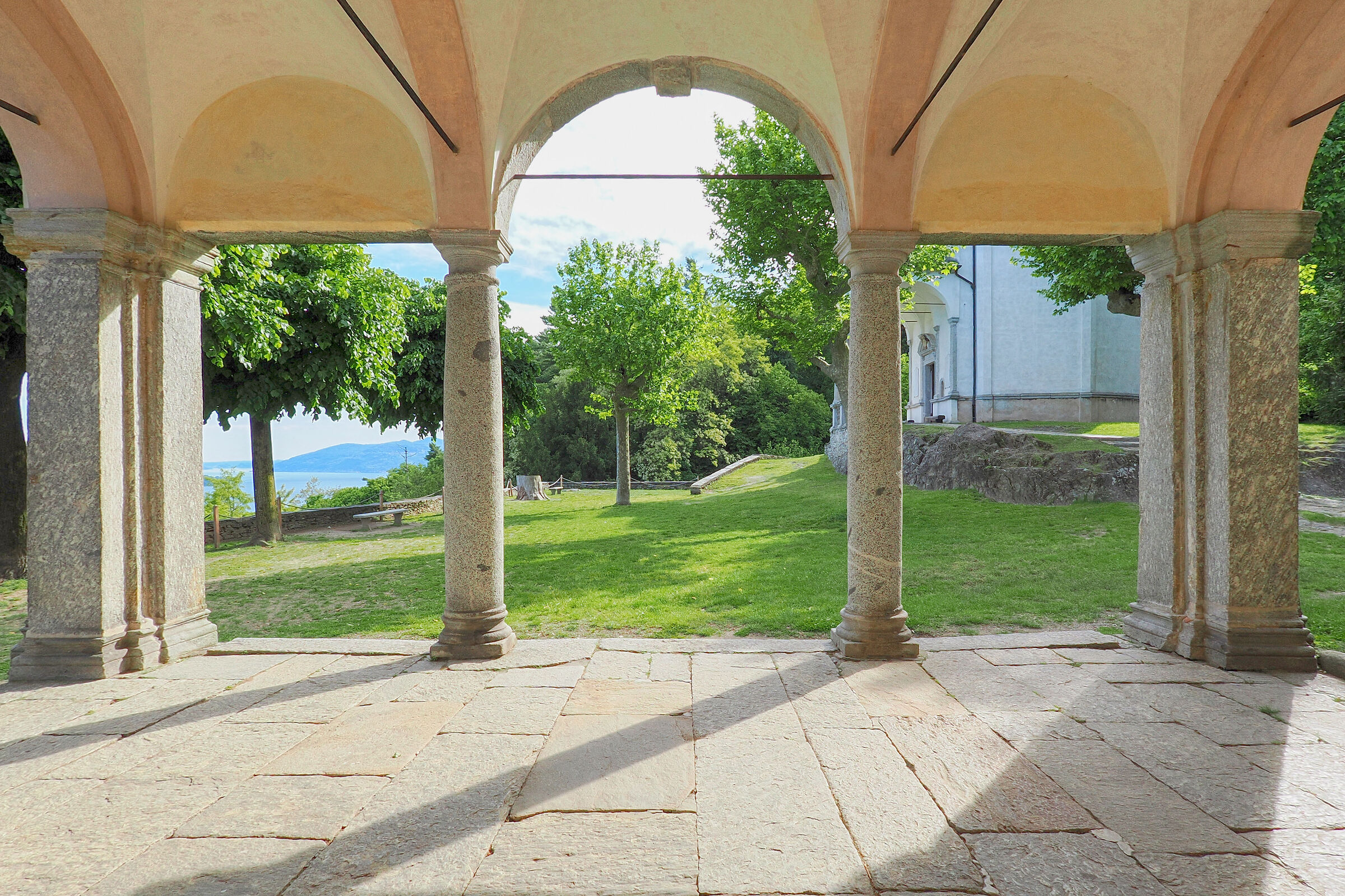 Portico Church of the Holy Mount of the Holy Trinity Ghiffa