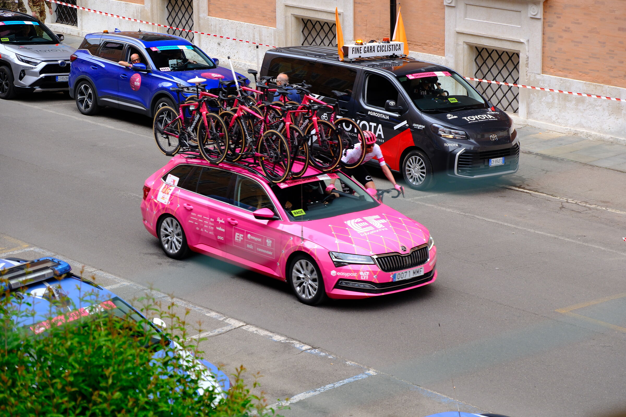 When the Giro d'Italia makes a stop
