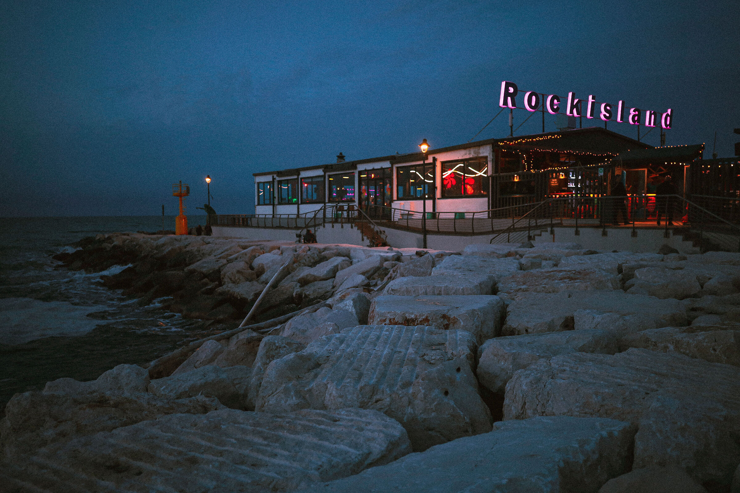 At the seaside pub
