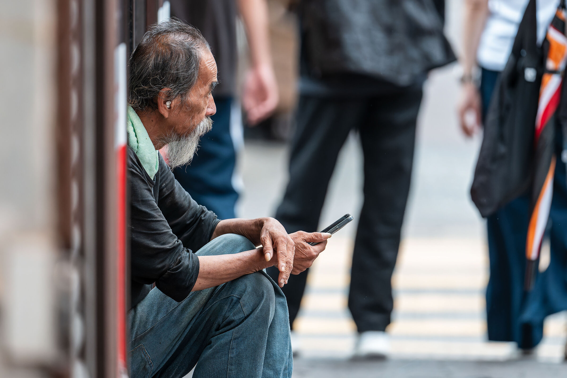 Old man in the street