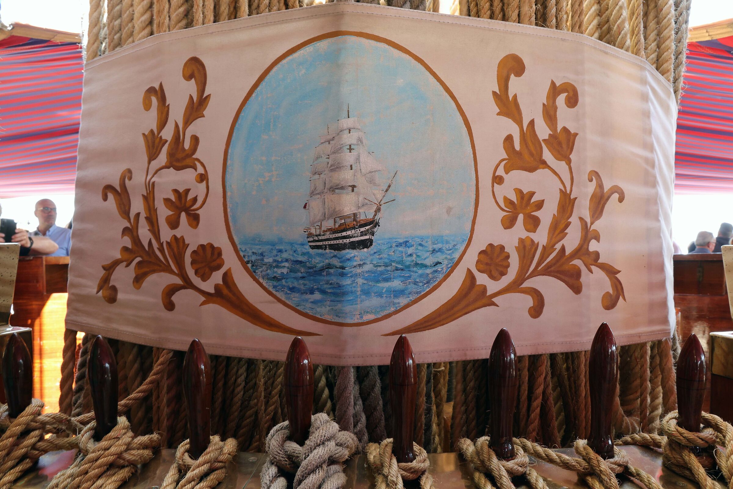 Old and beautiful printed fabrics.