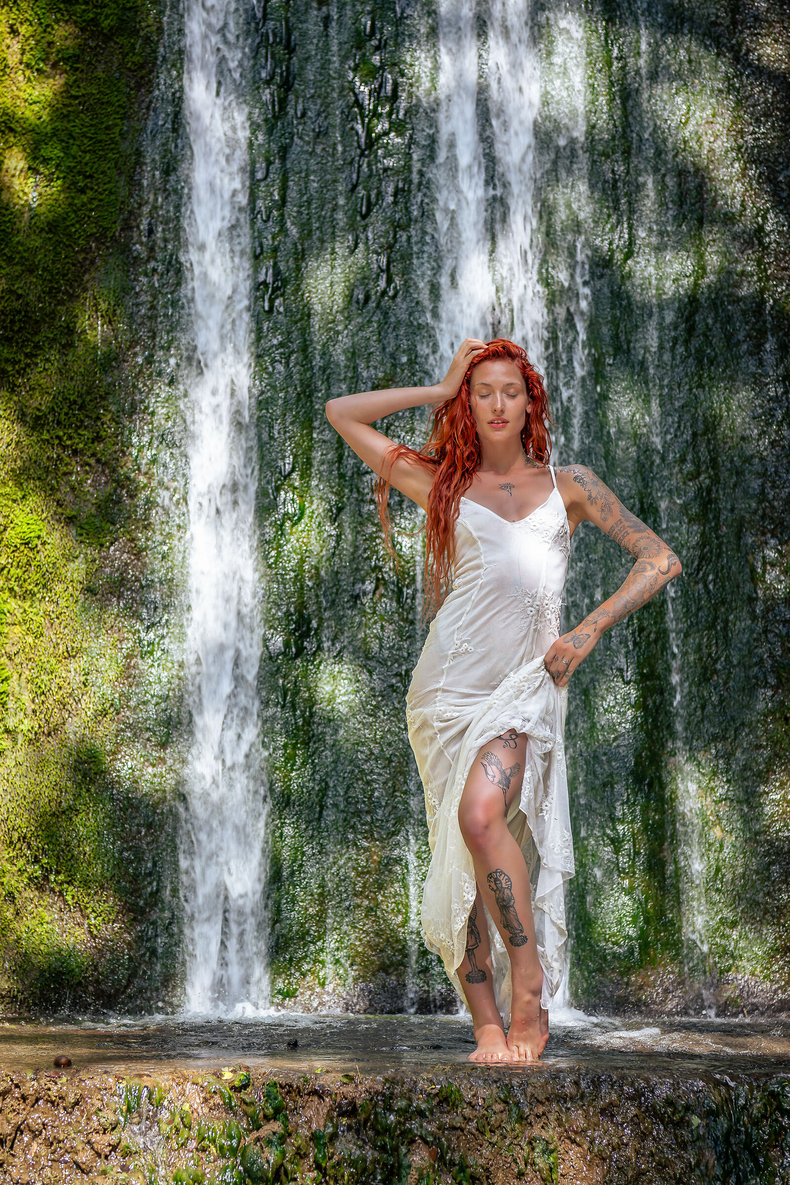 Waterfalls with Barbora