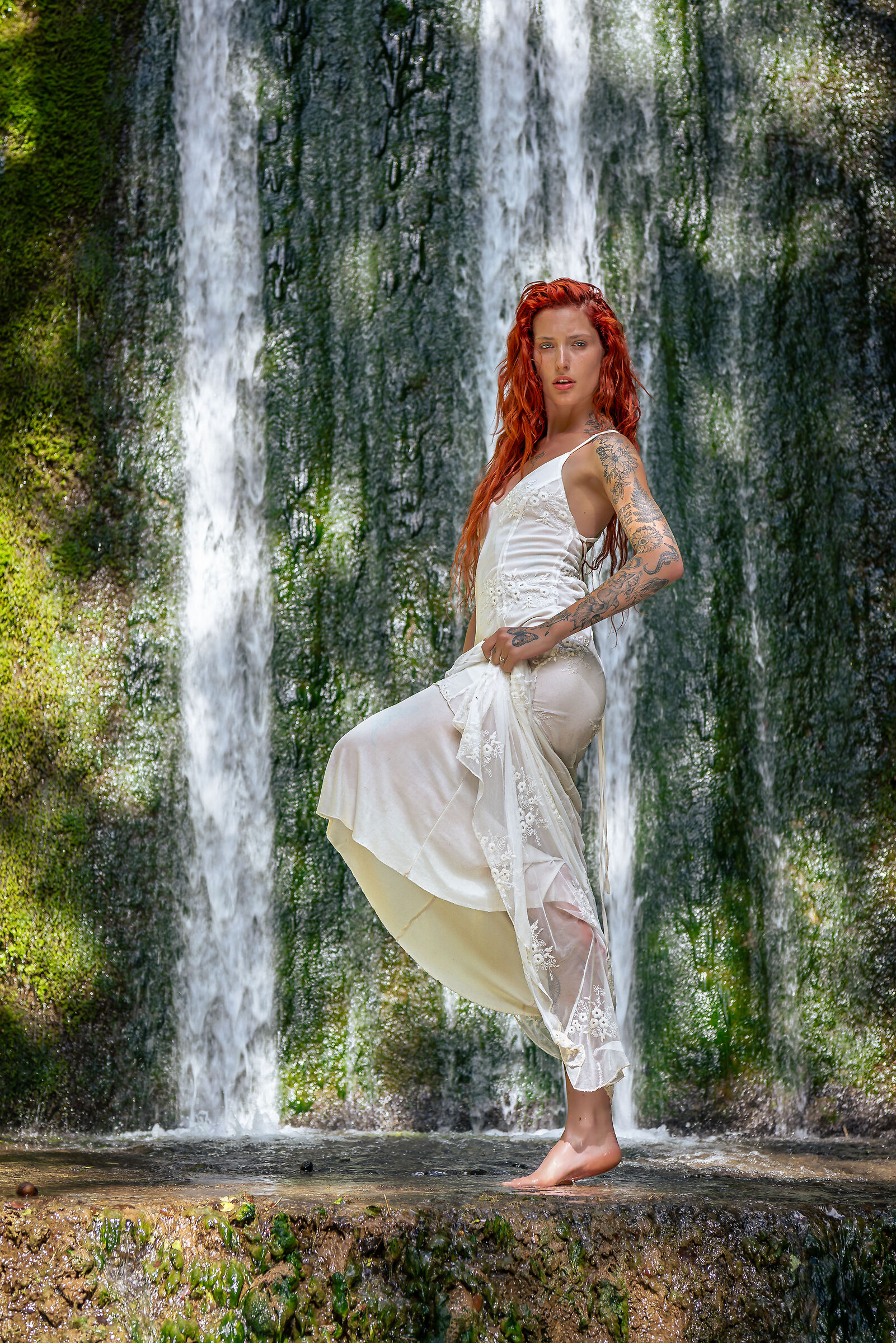 Waterfalls with Barbora