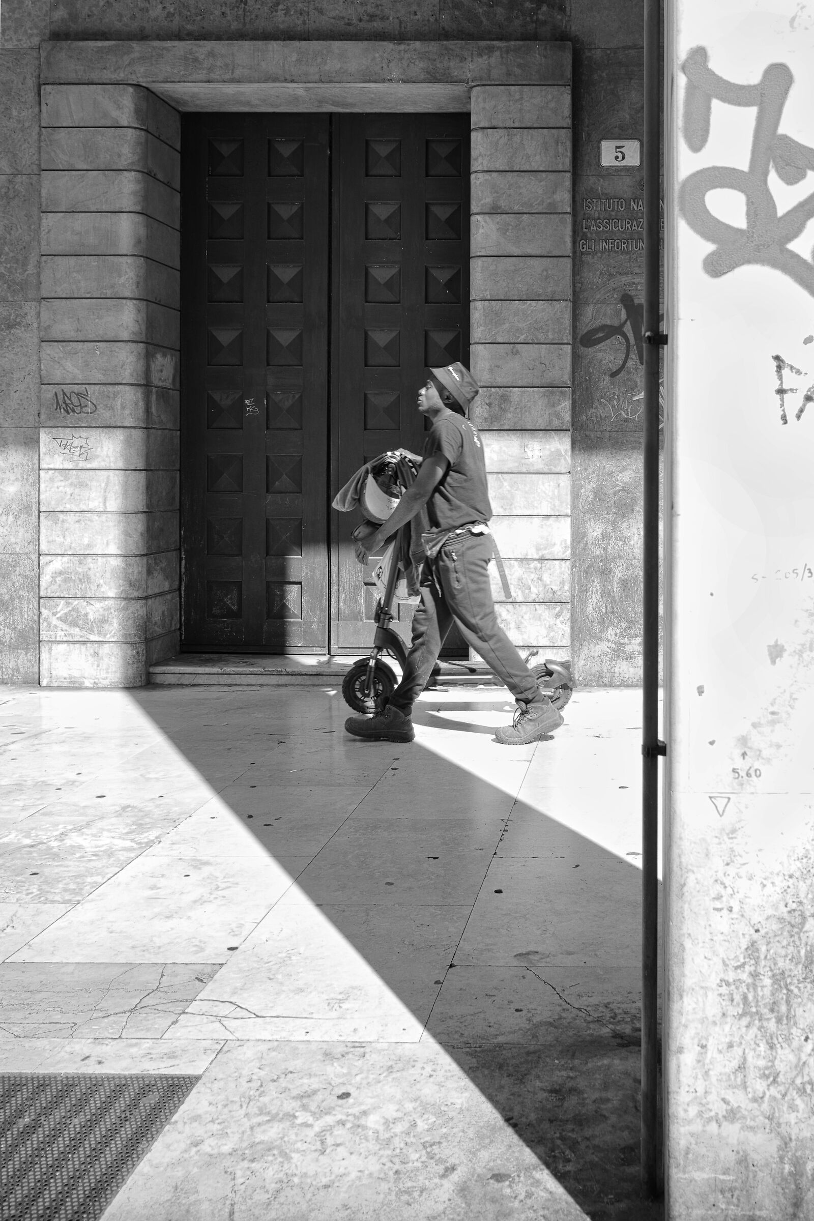 the door