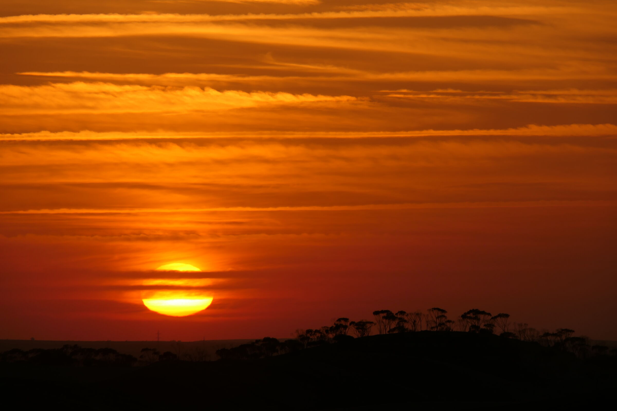tramonto nel deserto