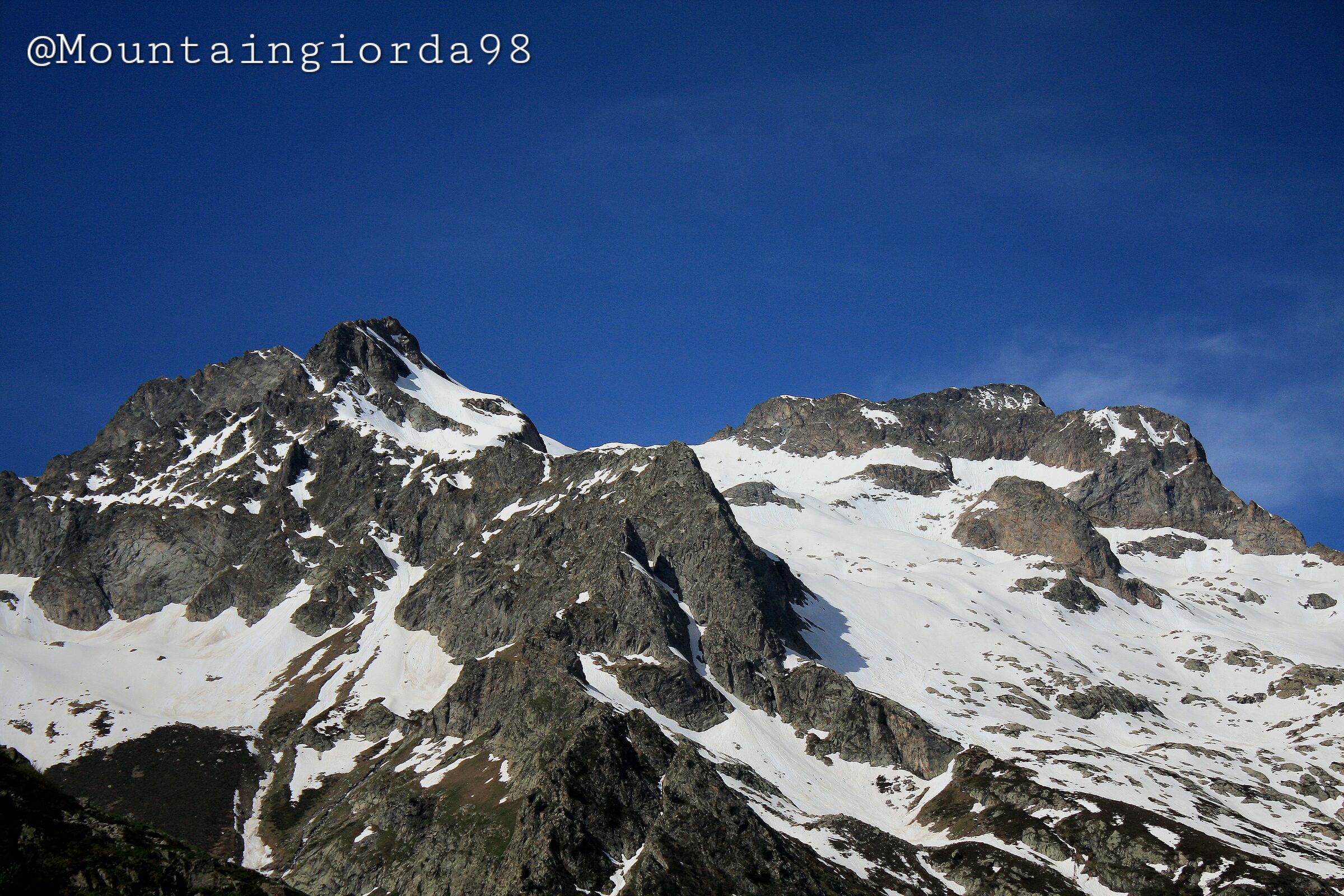 monte gelas 3143m - cime de chafrion 3070m