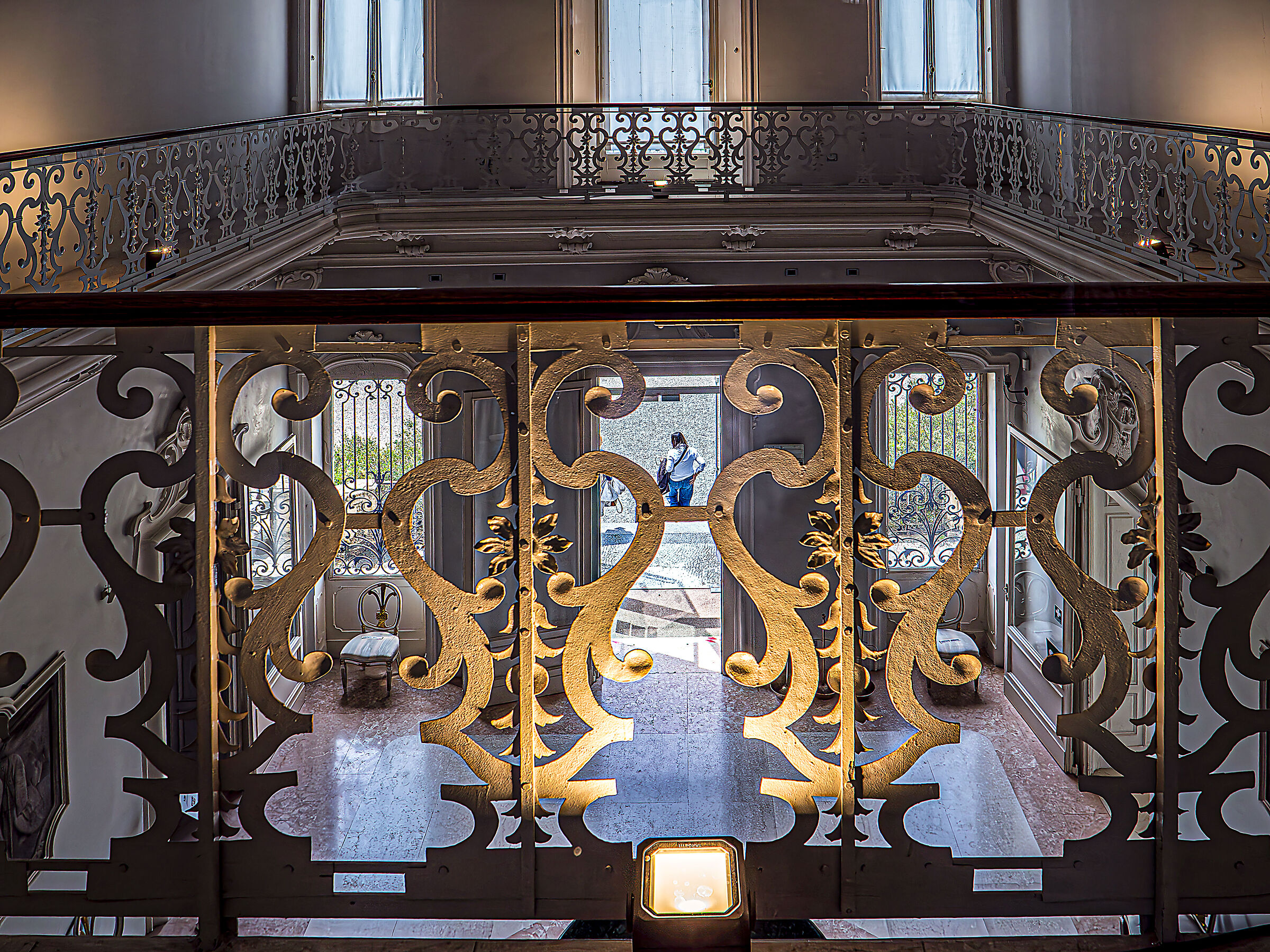 Dal pianerottolo del secondo piano