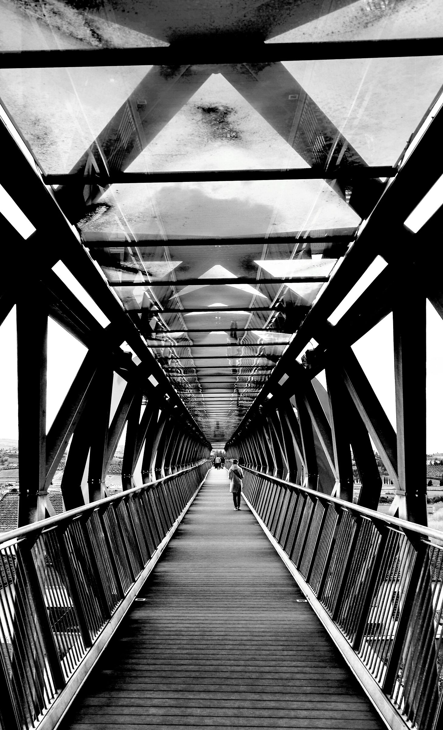 Endless Sunset in Black and White