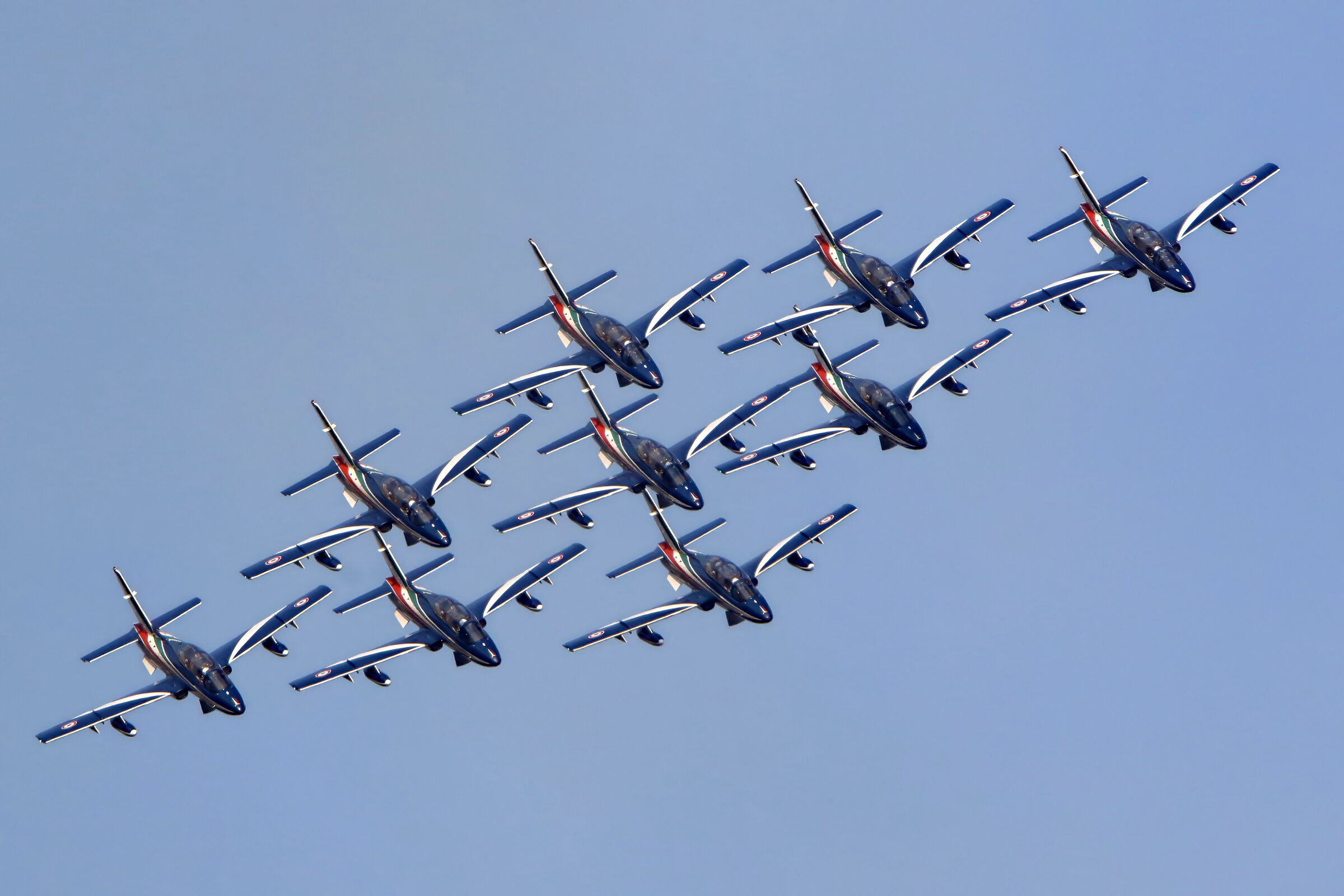 frecce tricolori negli anni - torino 100 anni aeritalia