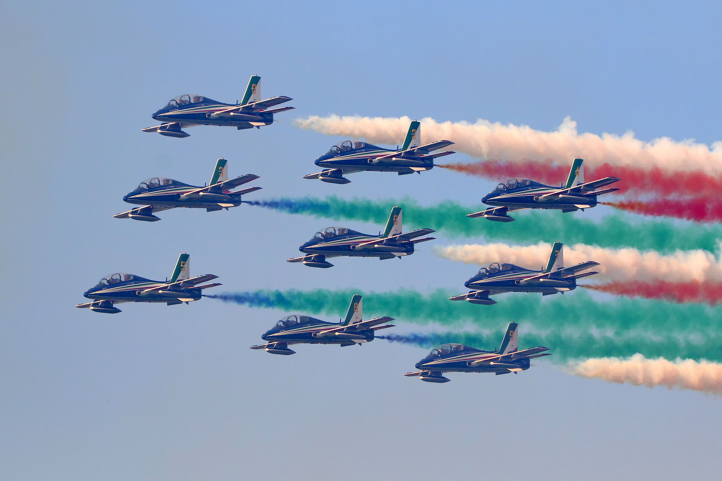 frecce tricolori negli anni - torino 100 anni aeritalia