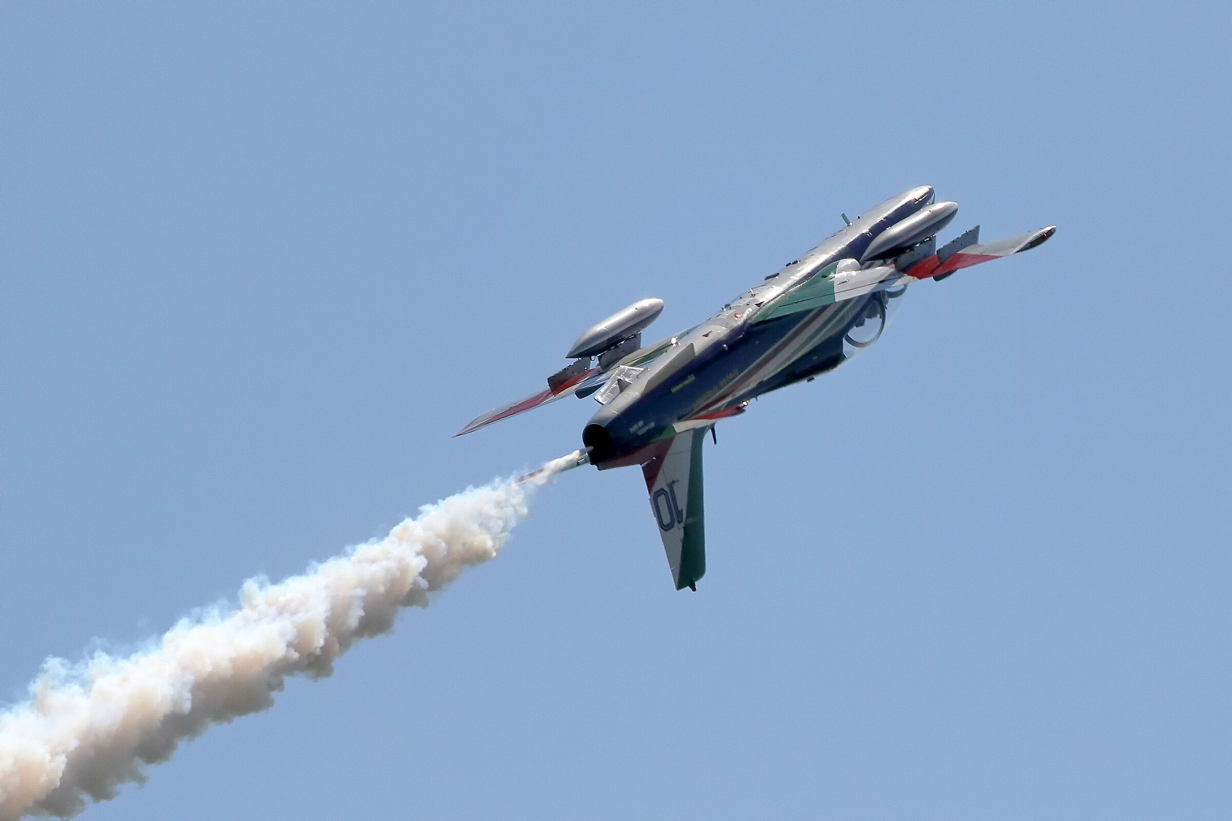 frecce tricolori negli anni - esercitazione ghedi 2020