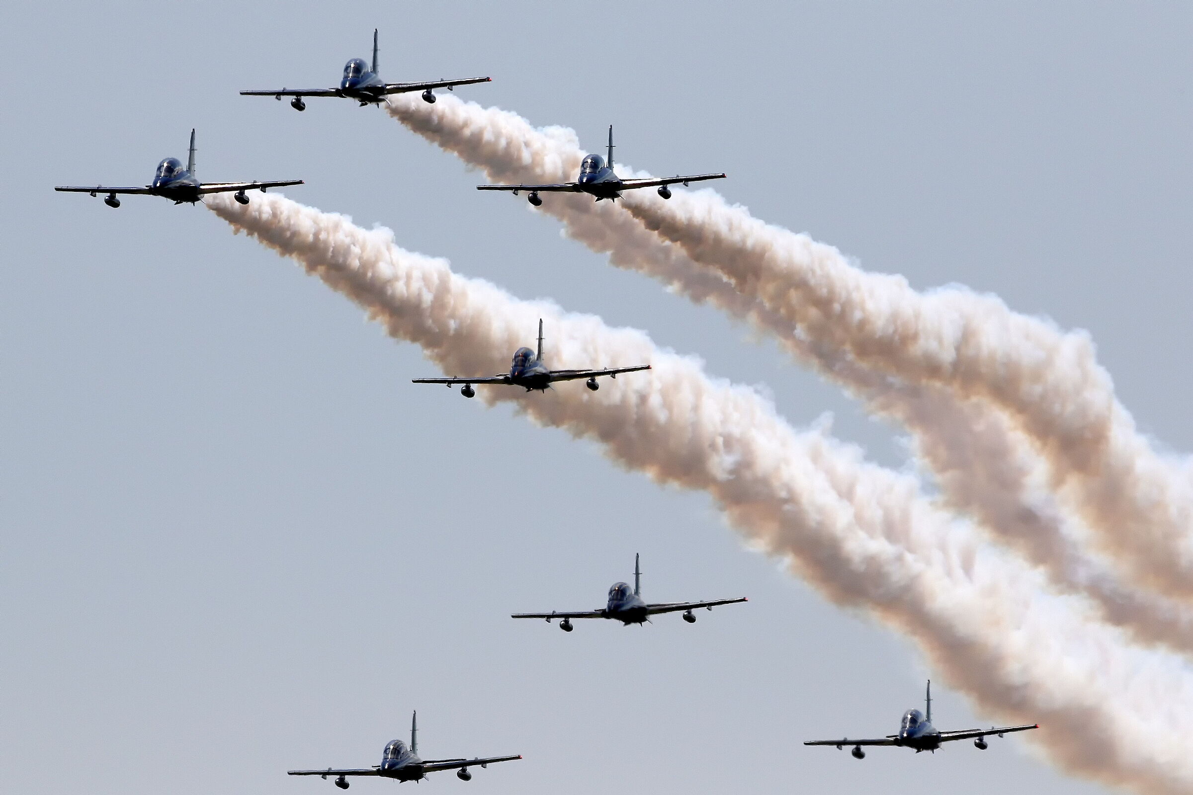frecce tricolori negli anni - esercitazione ghedi 2020