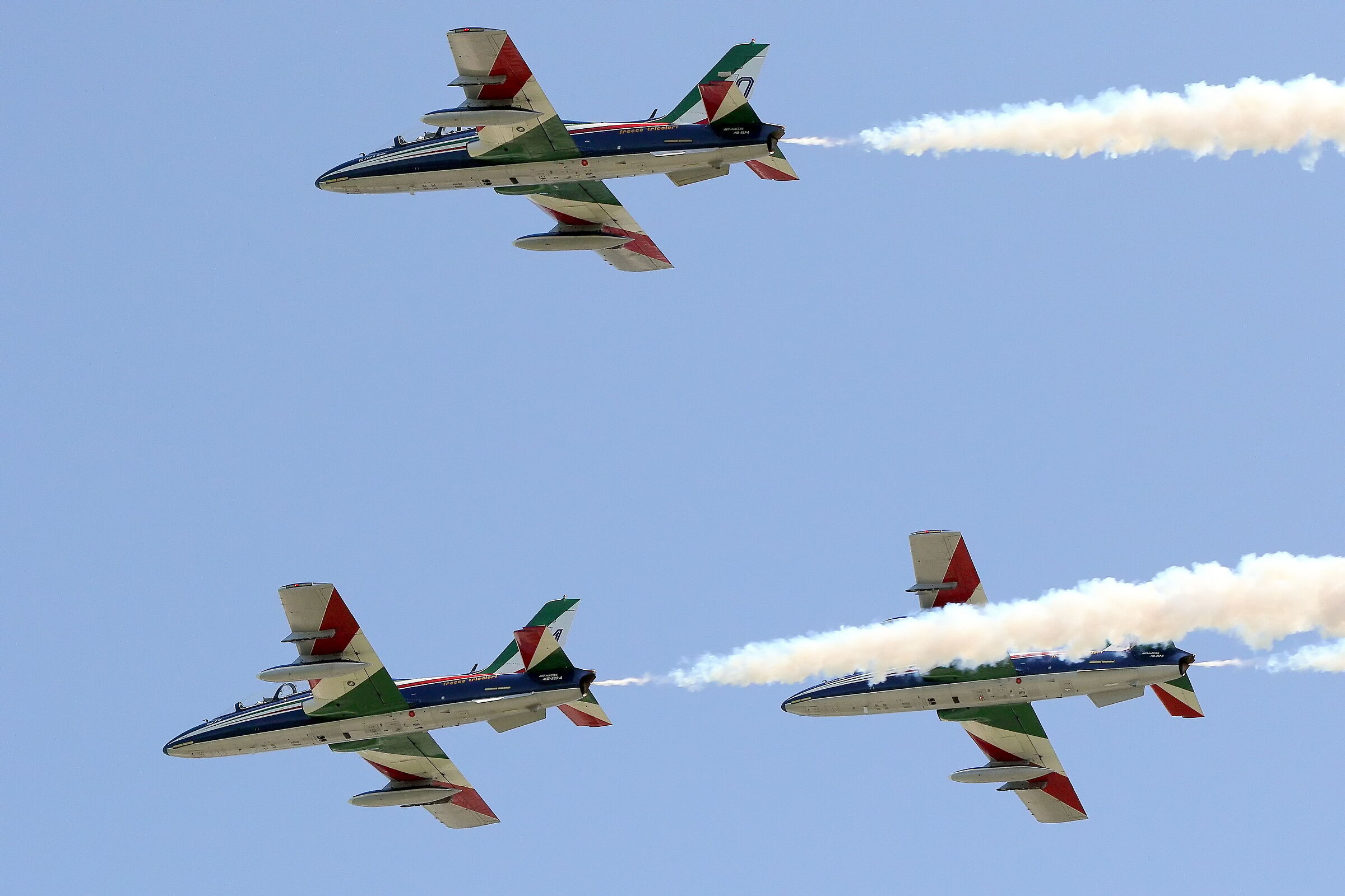 frecce tricolori negli anni - esercitazione ghedi 2020
