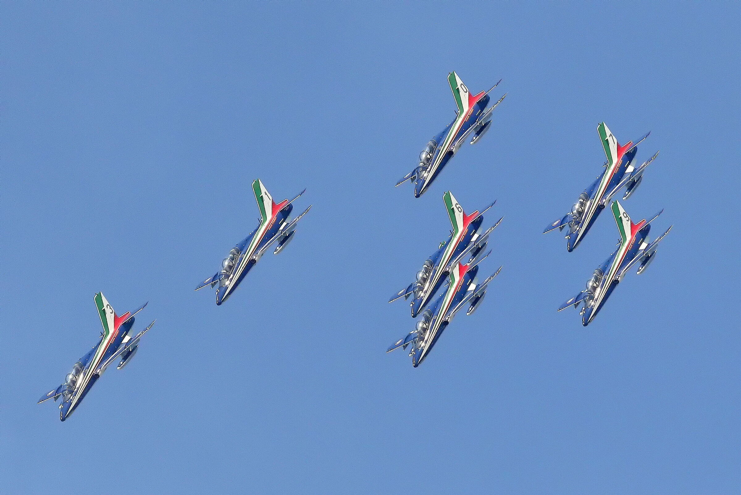 frecce tricolori negli anni - esercitazione ghedi 2020
