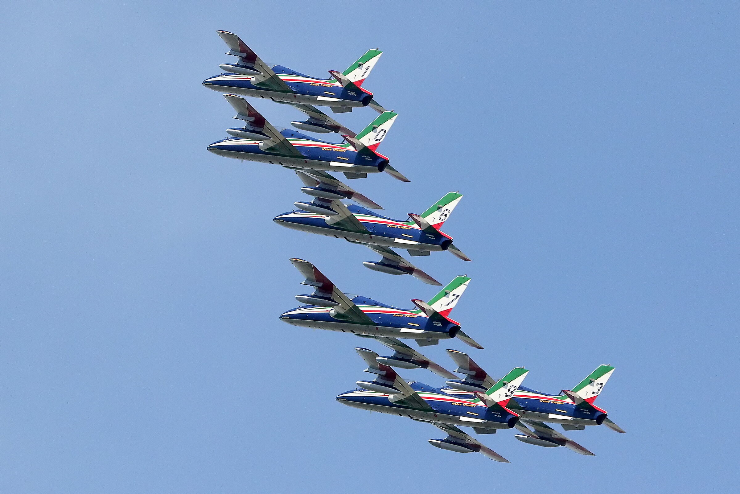 frecce tricolori negli anni - esercitazione ghedi 2020