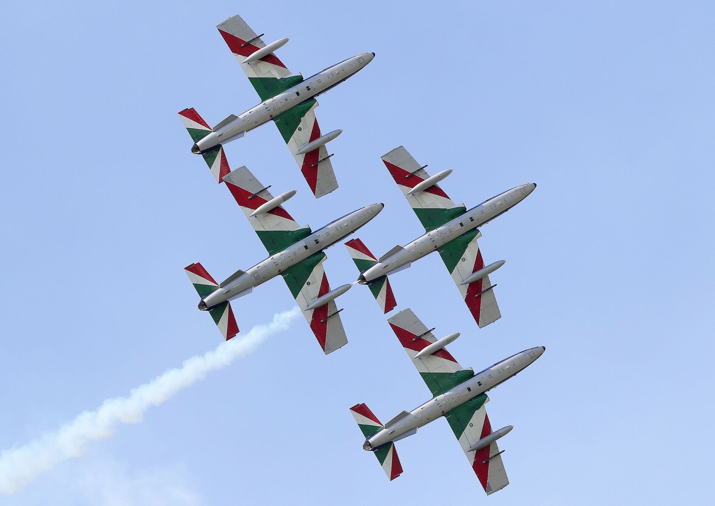 frecce tricolori negli anni - esercitazione ghedi 2020
