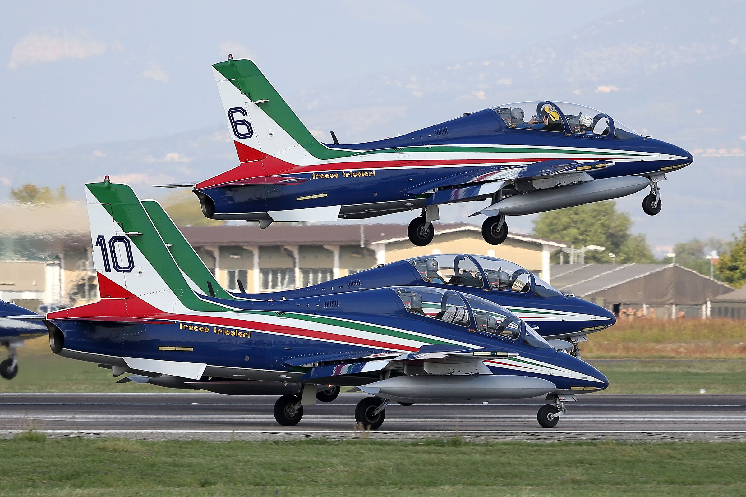 frecce tricolori negli anni - decollo vr villafranca