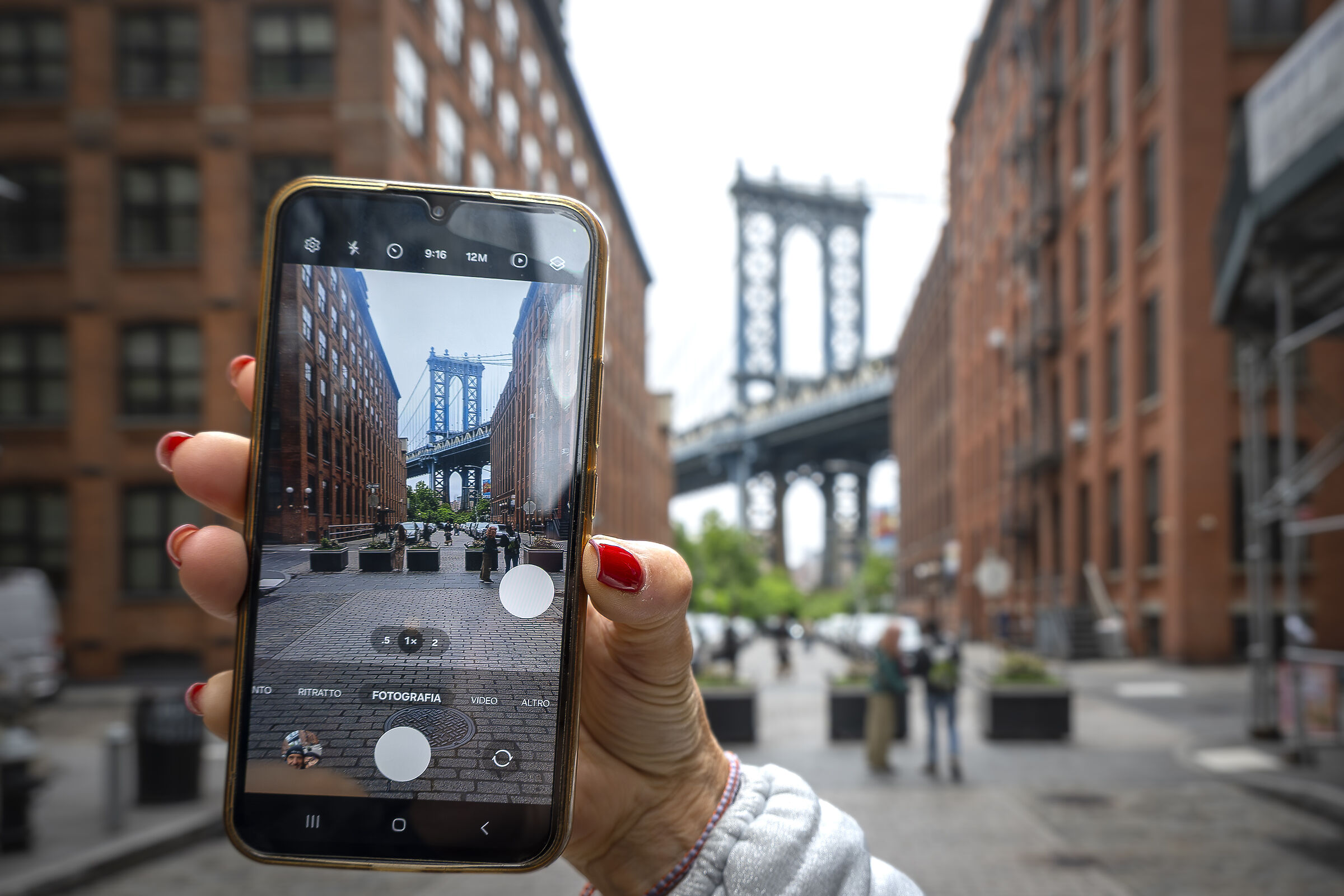 Immortalized with a mobile phone