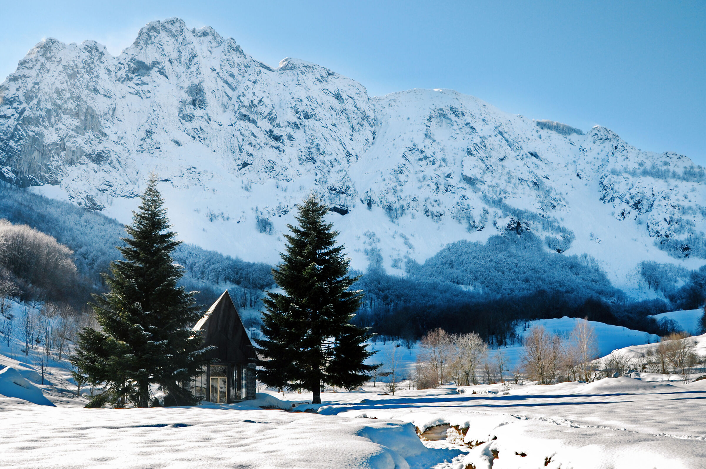 Campocatino (lu) con neve