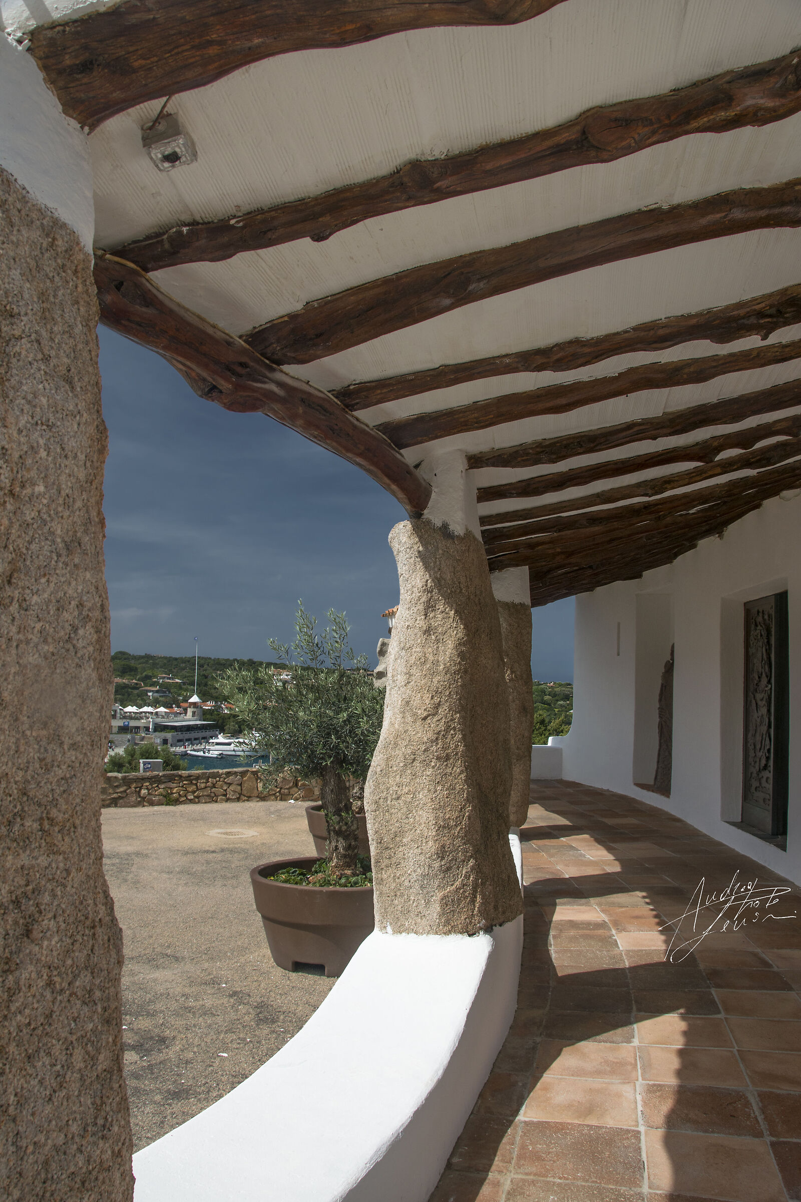 PORTO CERVO - PORTICO OF THE STELLA MARIS CHURCH