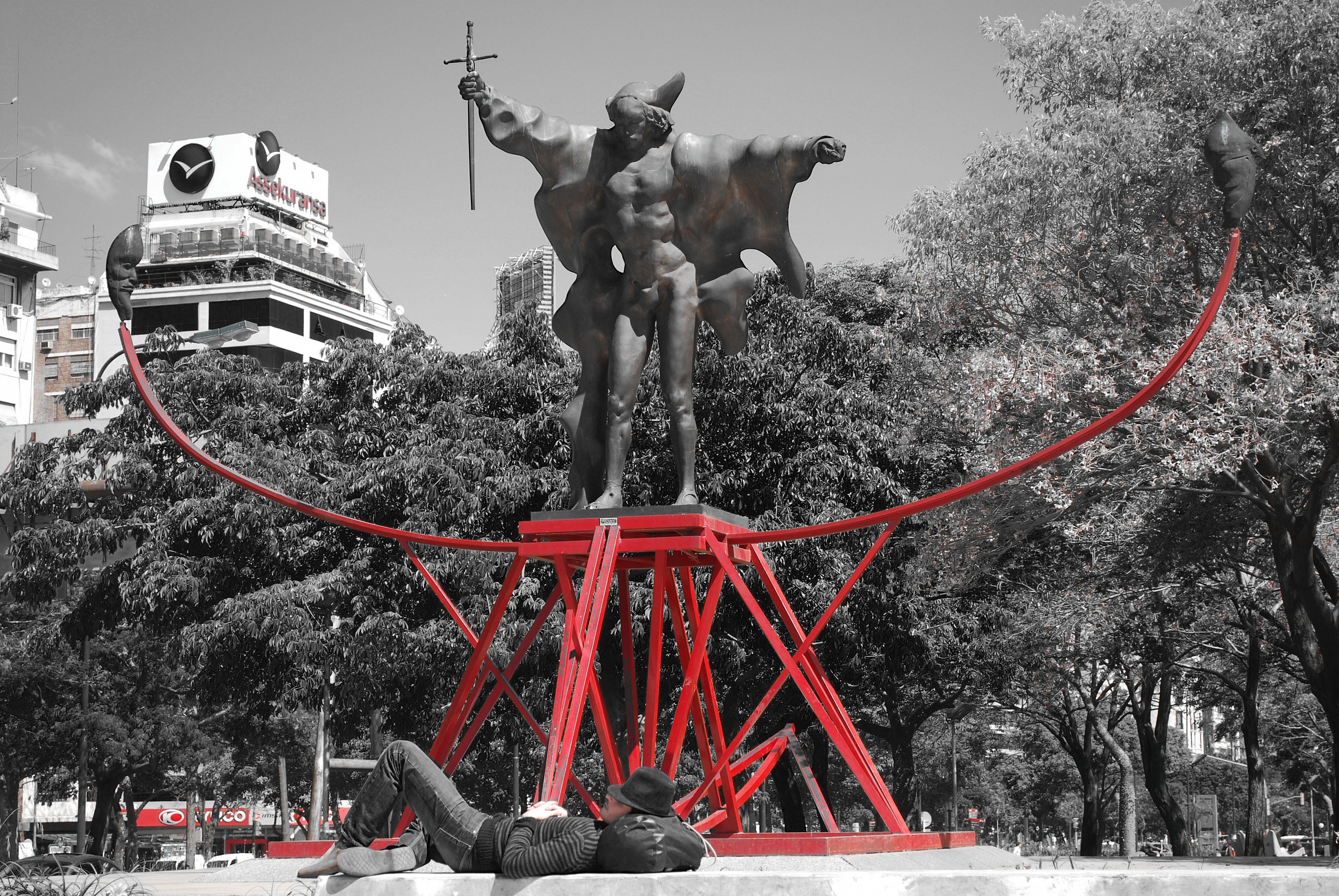Buenos Aires-sleeping in the street may be dangerous