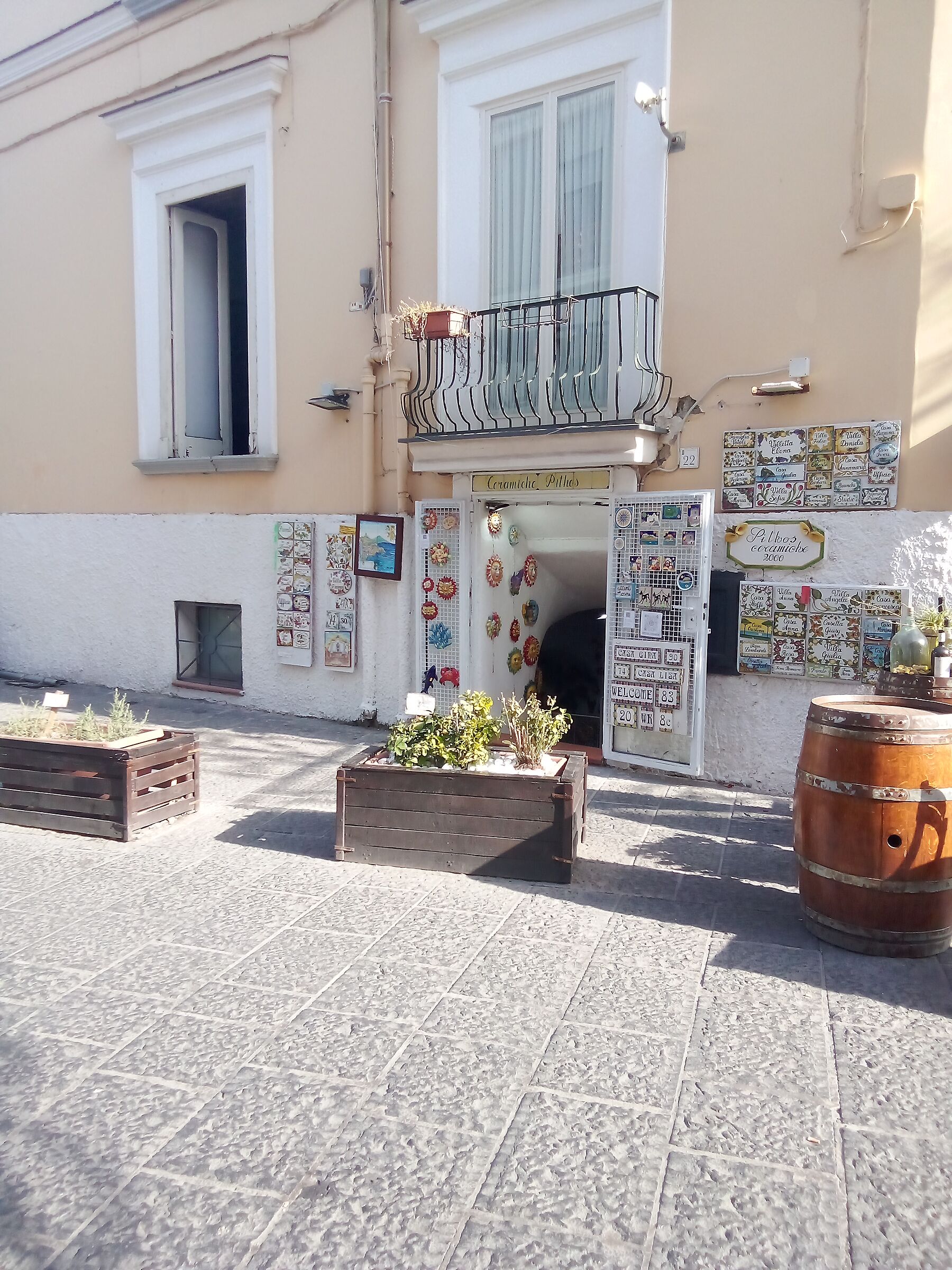 Forio typical shop in bloom