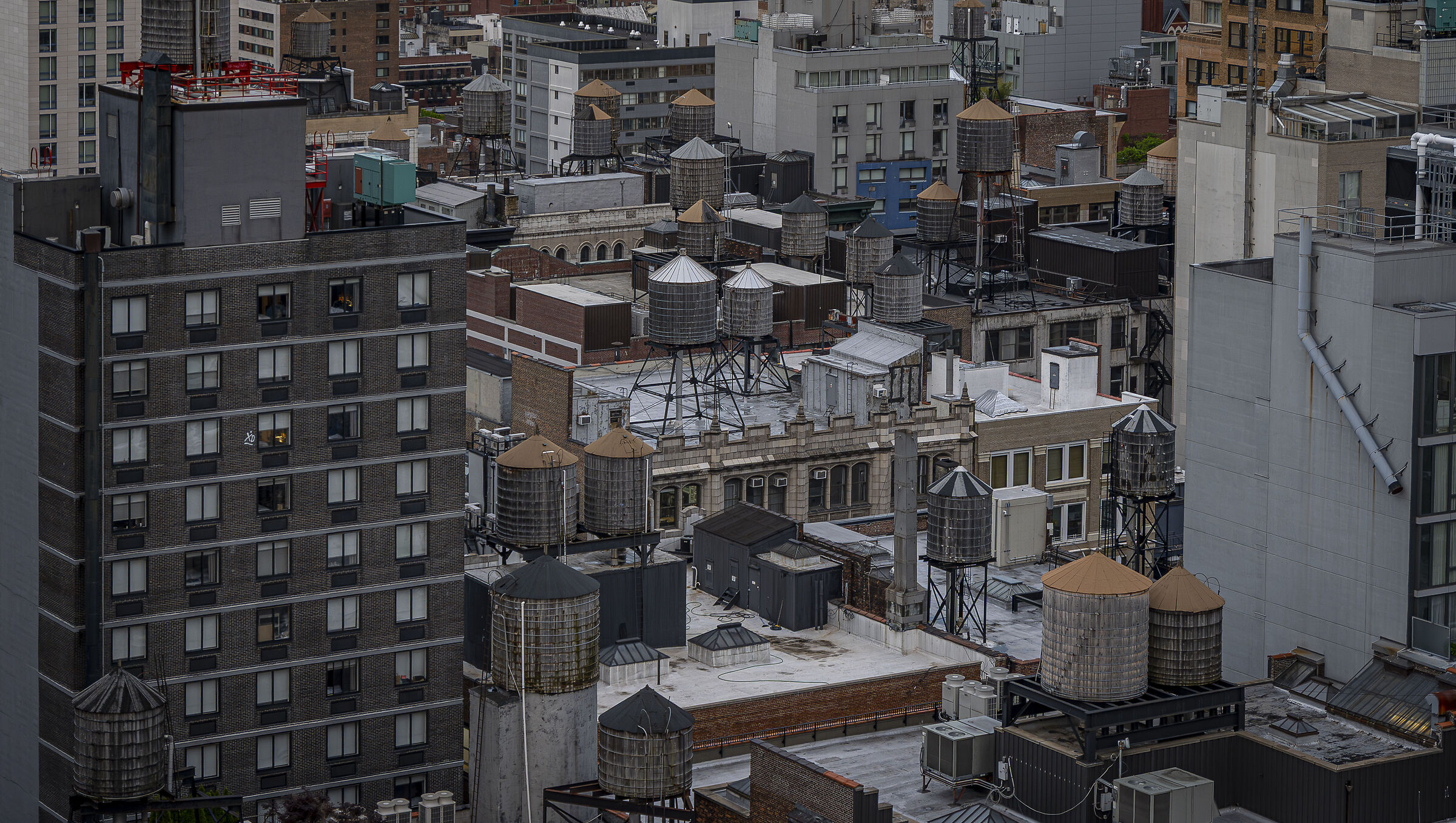 New York, rooftops
