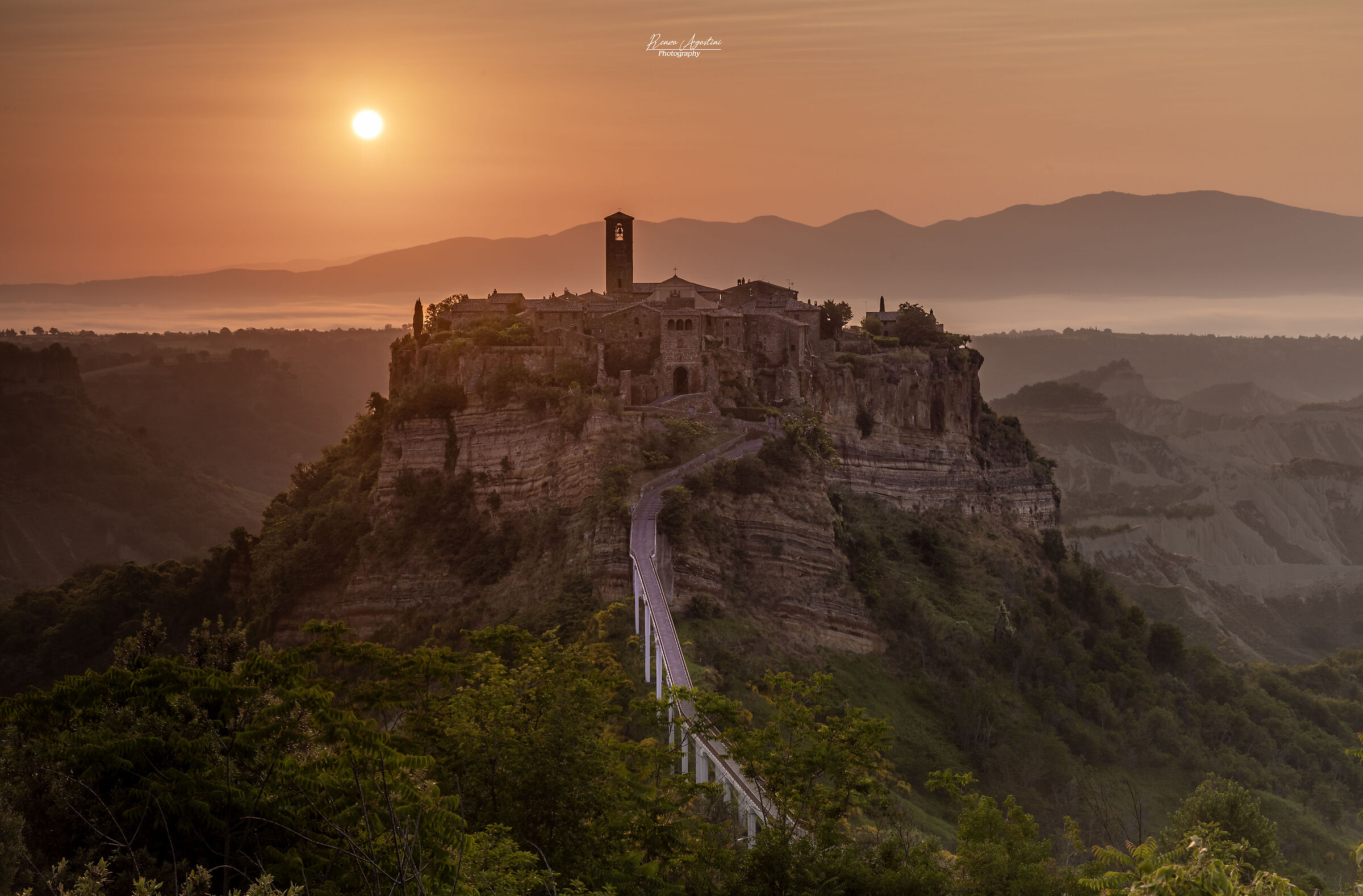 Sunrise in Civita di Bagnoregio