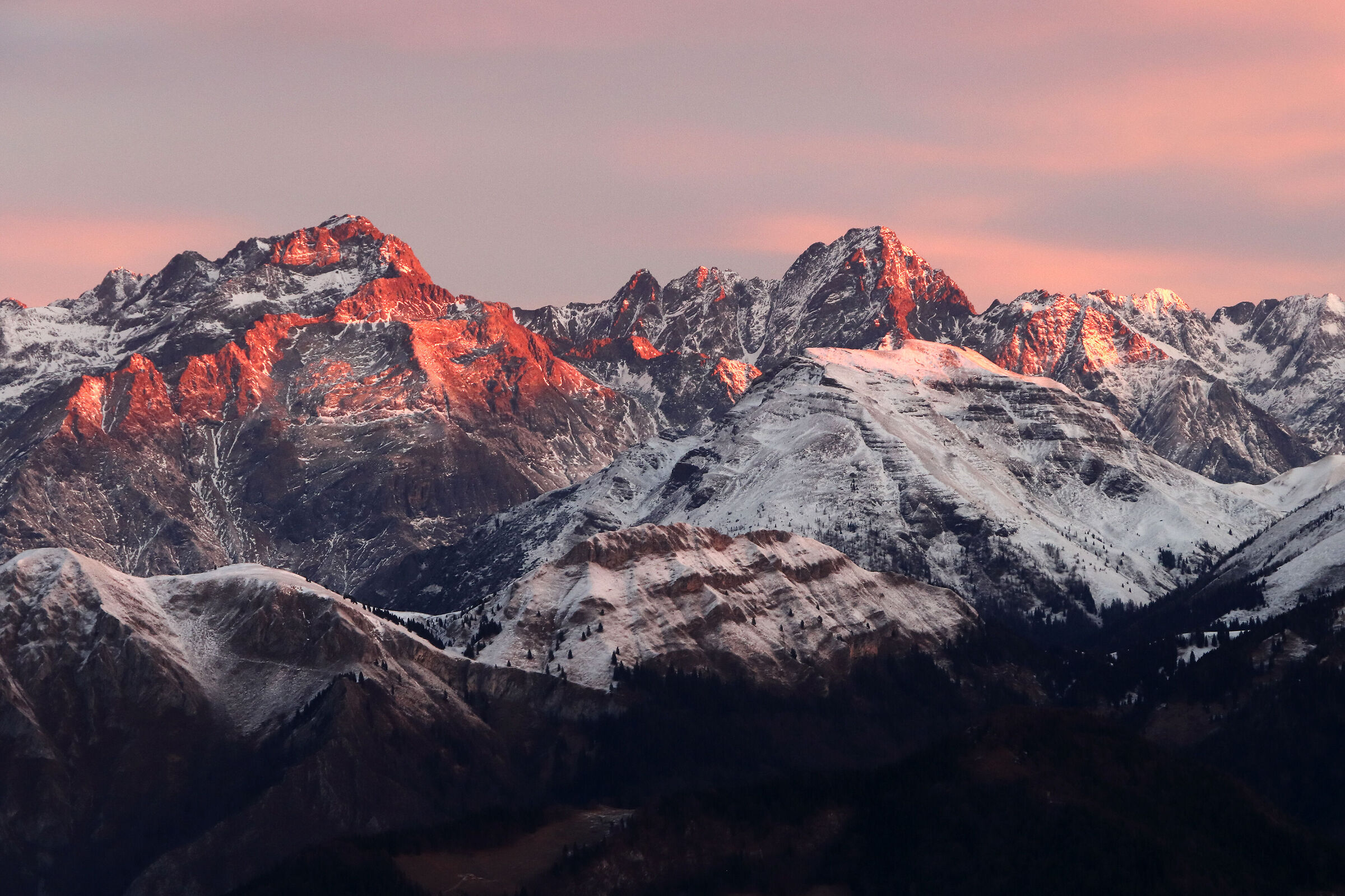 Orobie Alps at the end of the year