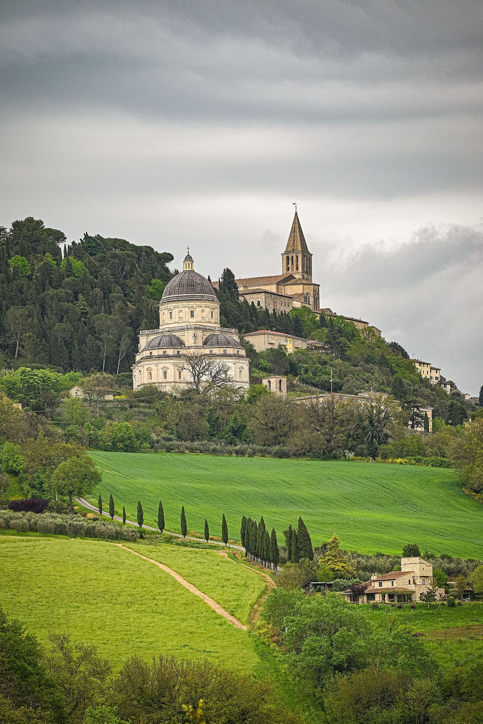 View of Todi from Ponte Martino (PG)