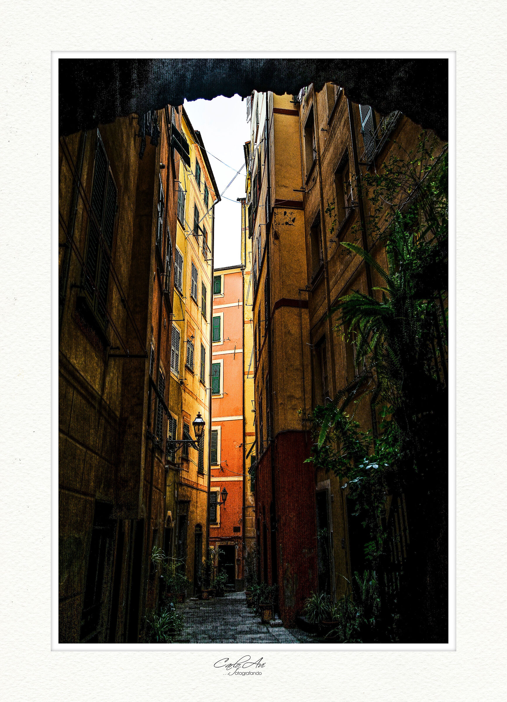 ... from floor to floor towards the light