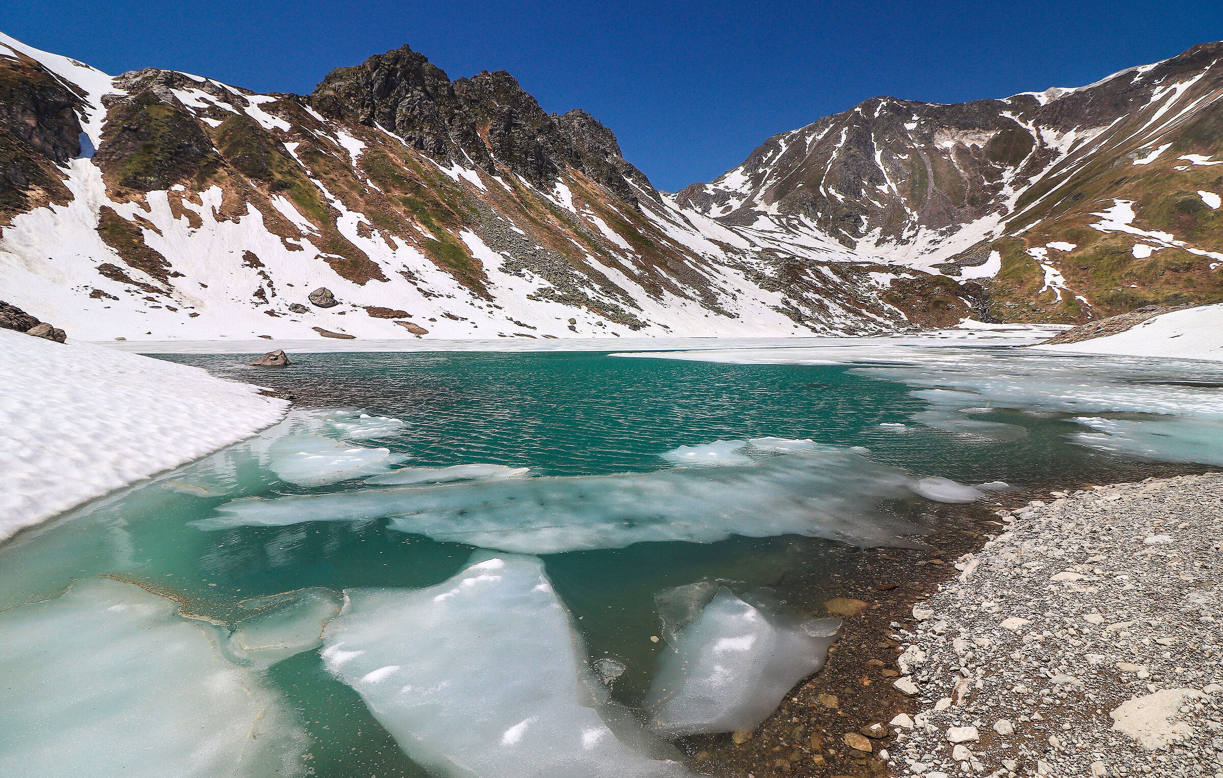 fire above,  ice below