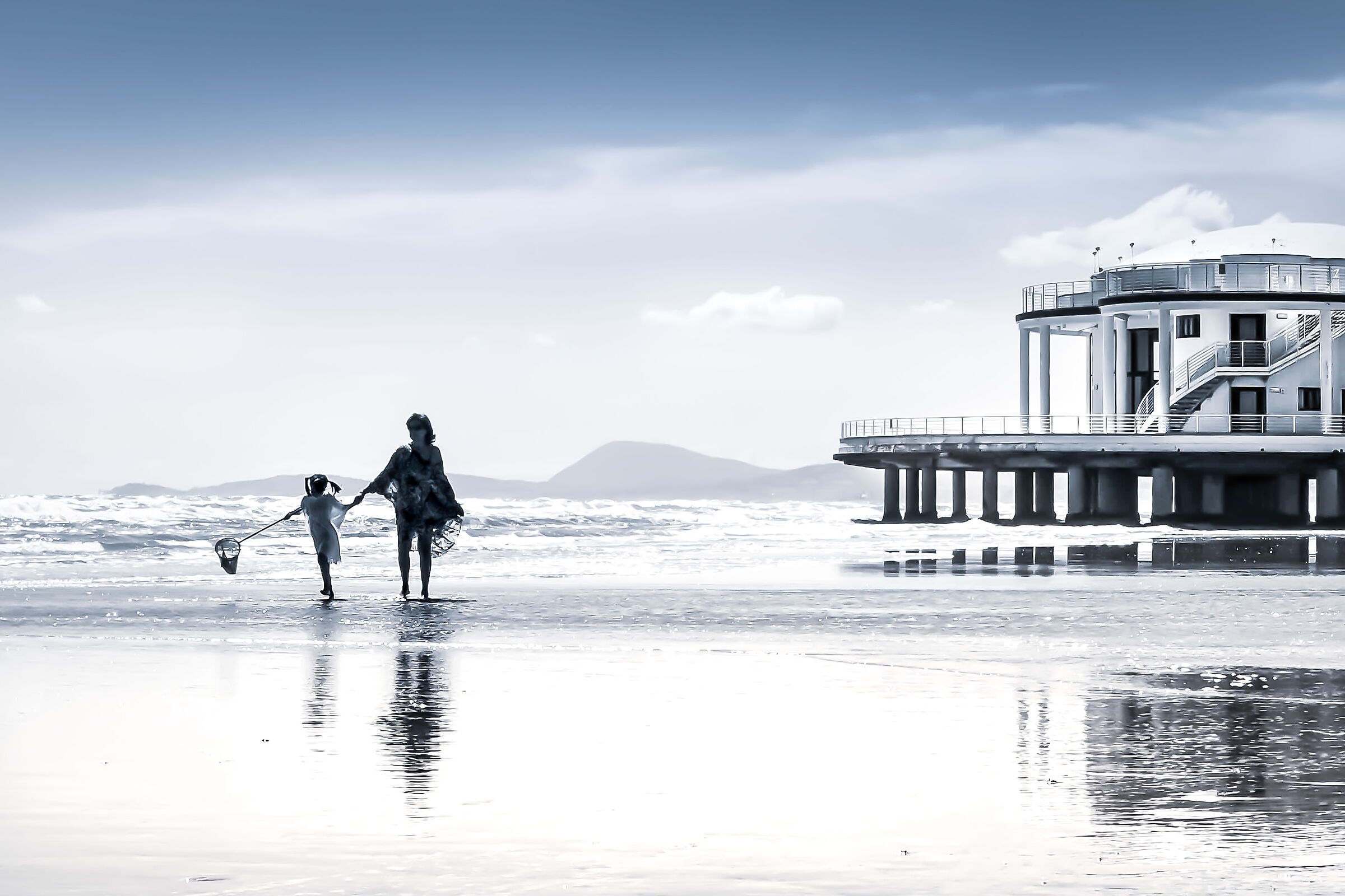 A passeggio  con la nonna