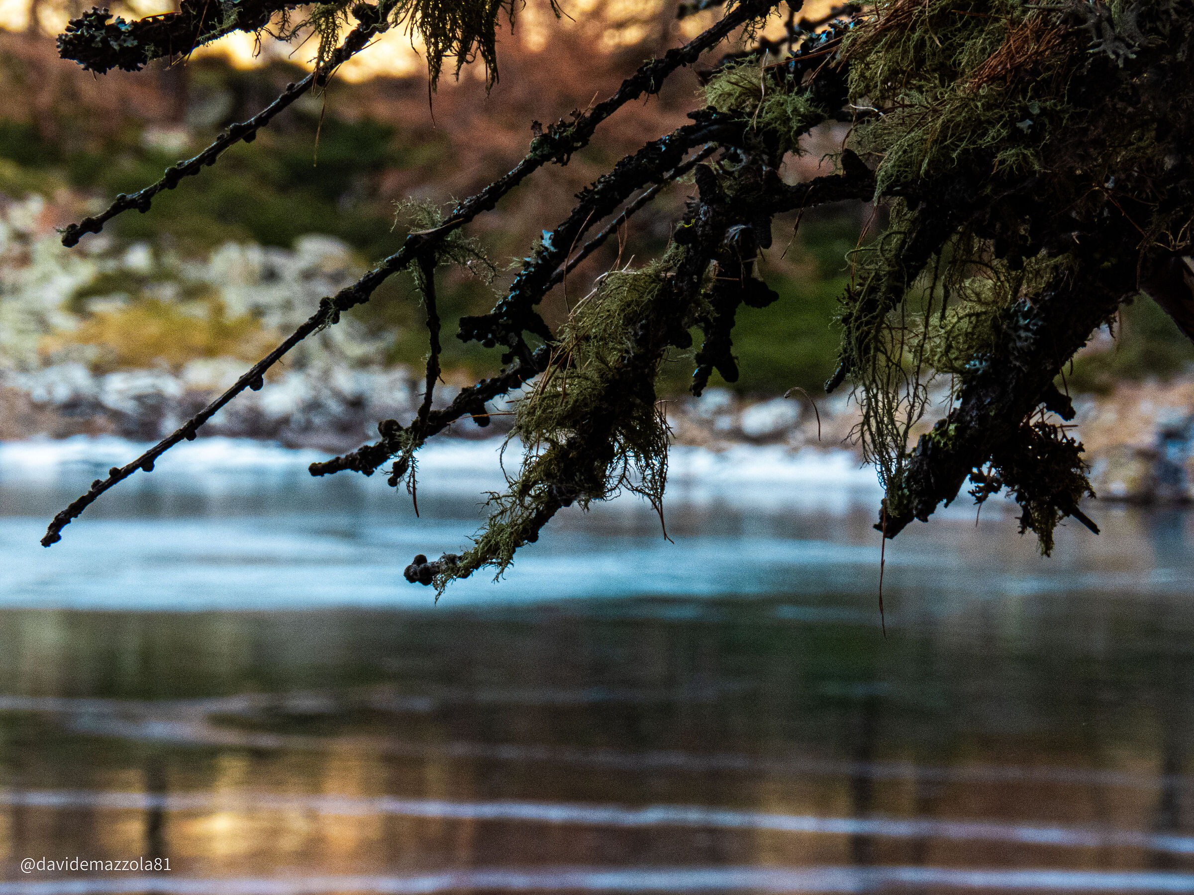 Frozen lake
