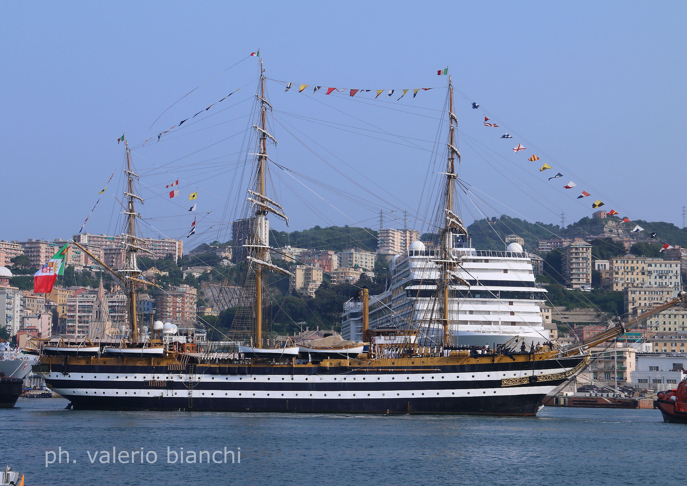 In the port of Genoa