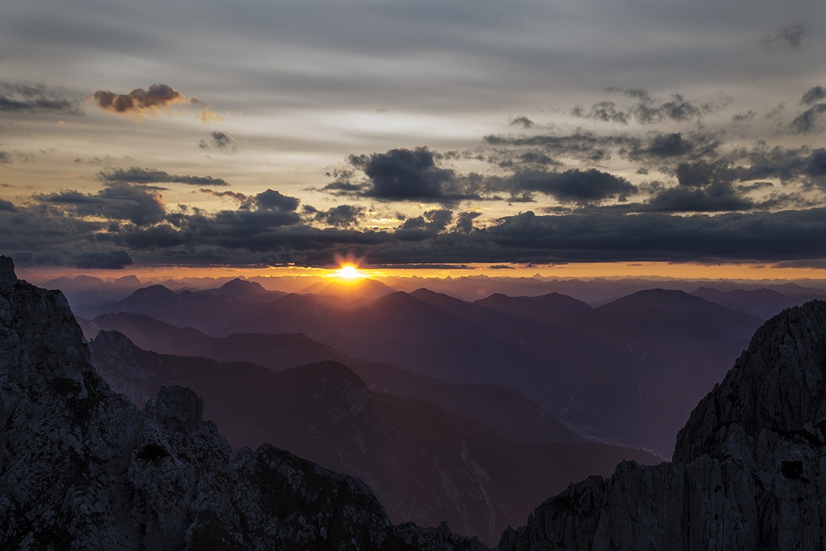 Tramonto dal Mangart